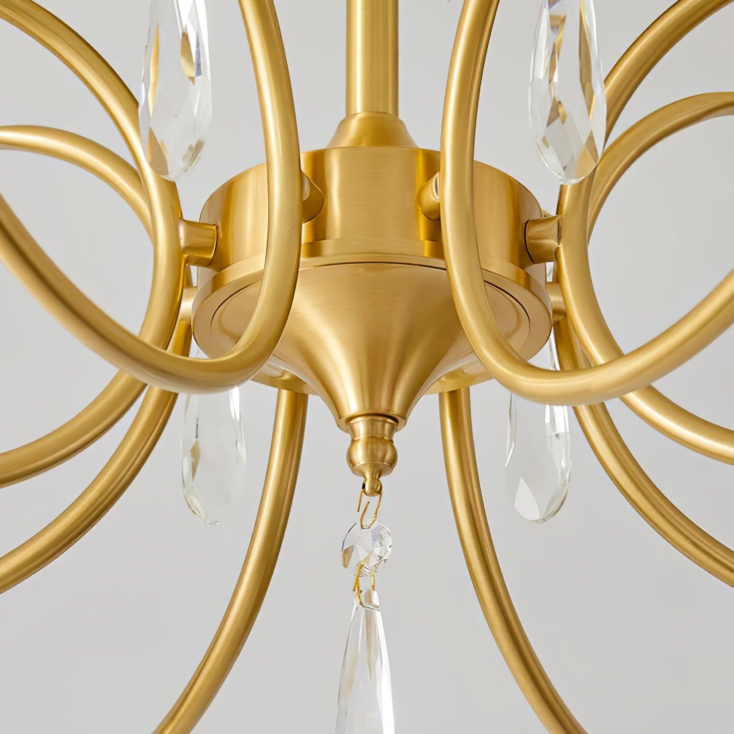 Shell Brass Ceiling Lamp - Cueteks
