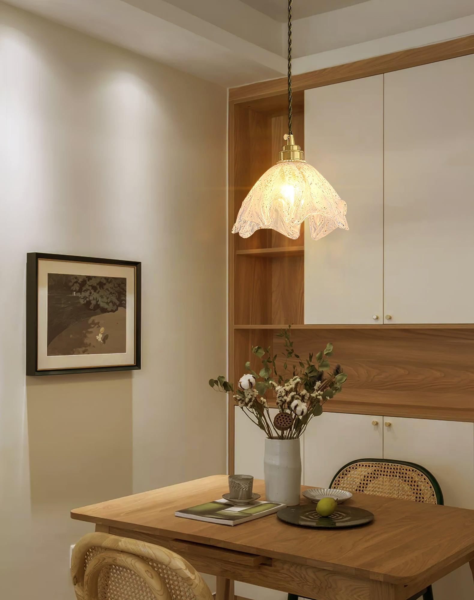 Lotus Crystal Small Pendant Light - Cueteks