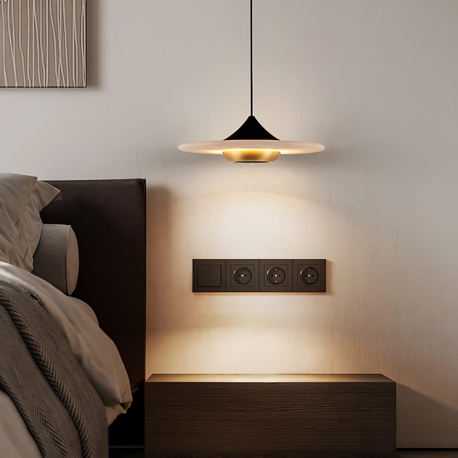 Flying Saucer Marble Pendant Lamp - Cueteks