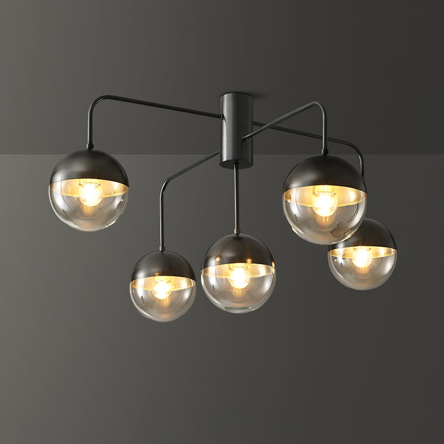 Brass Globulars Ceiling Lamp - Cueteks