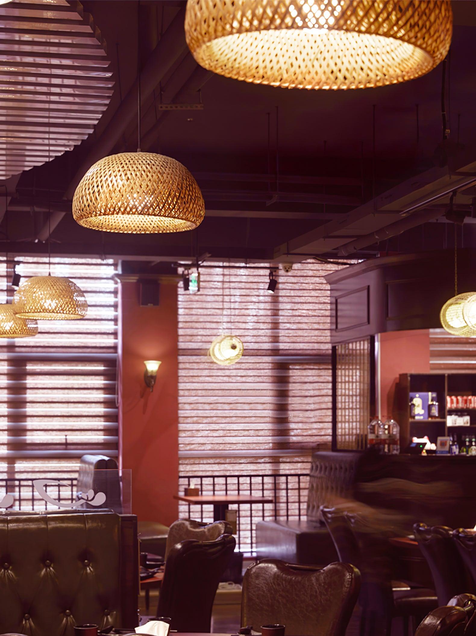 Zenith Bamboo Pendant Light - Cueteks