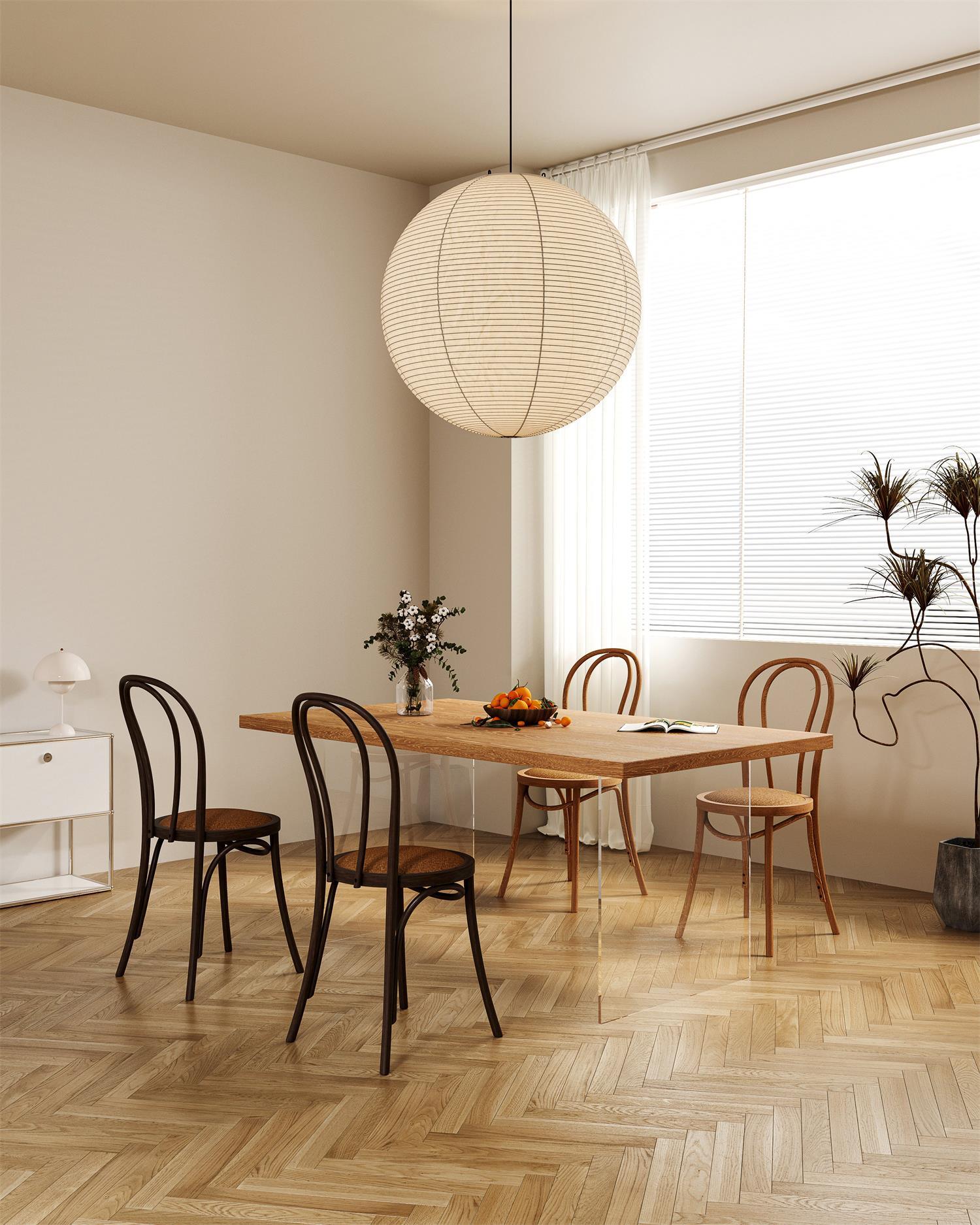 Washi Paper Round Series Pendant Lamp - Cueteks