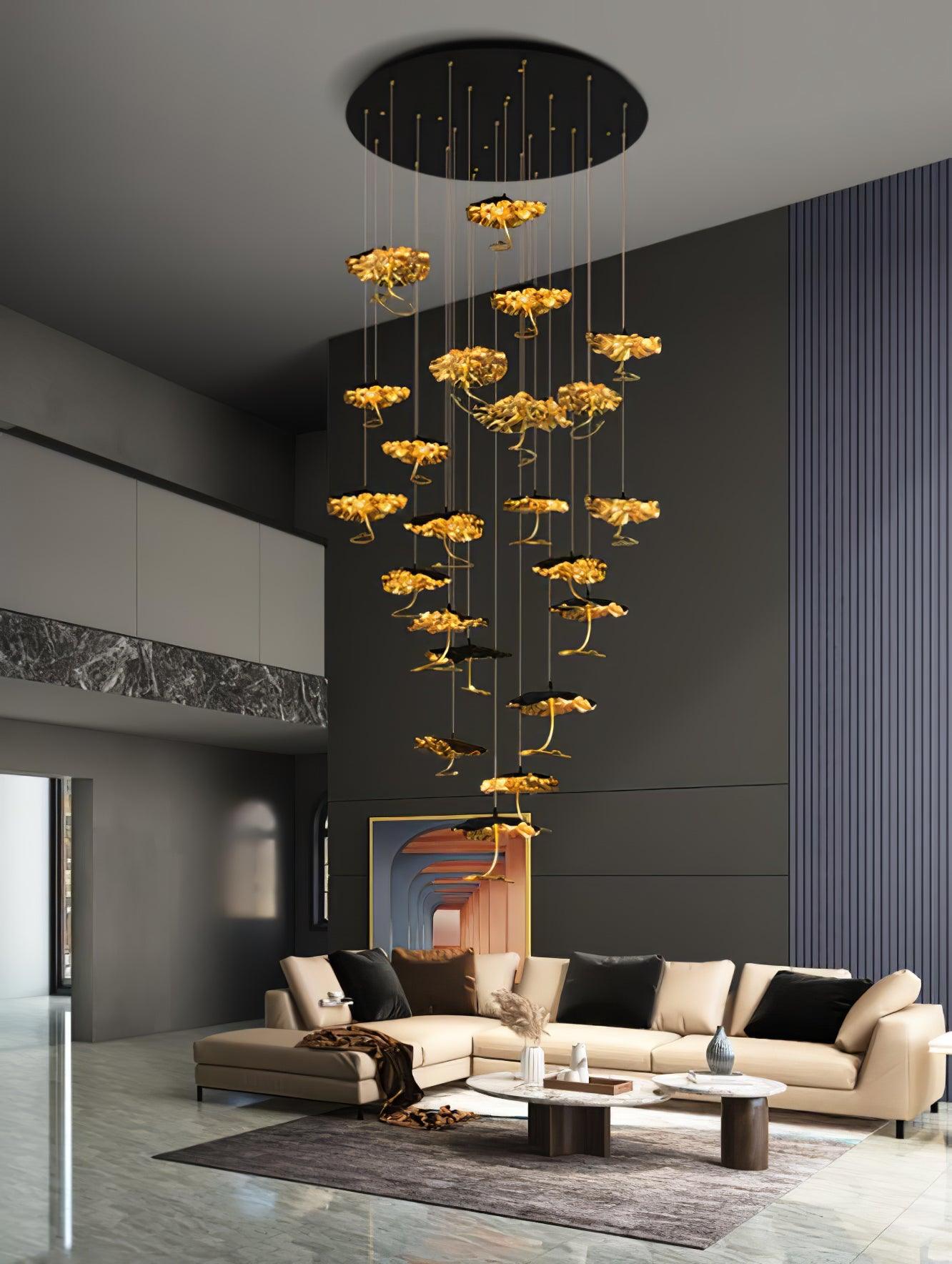 Brass Aviary Constellation Chandelier - Cueteks