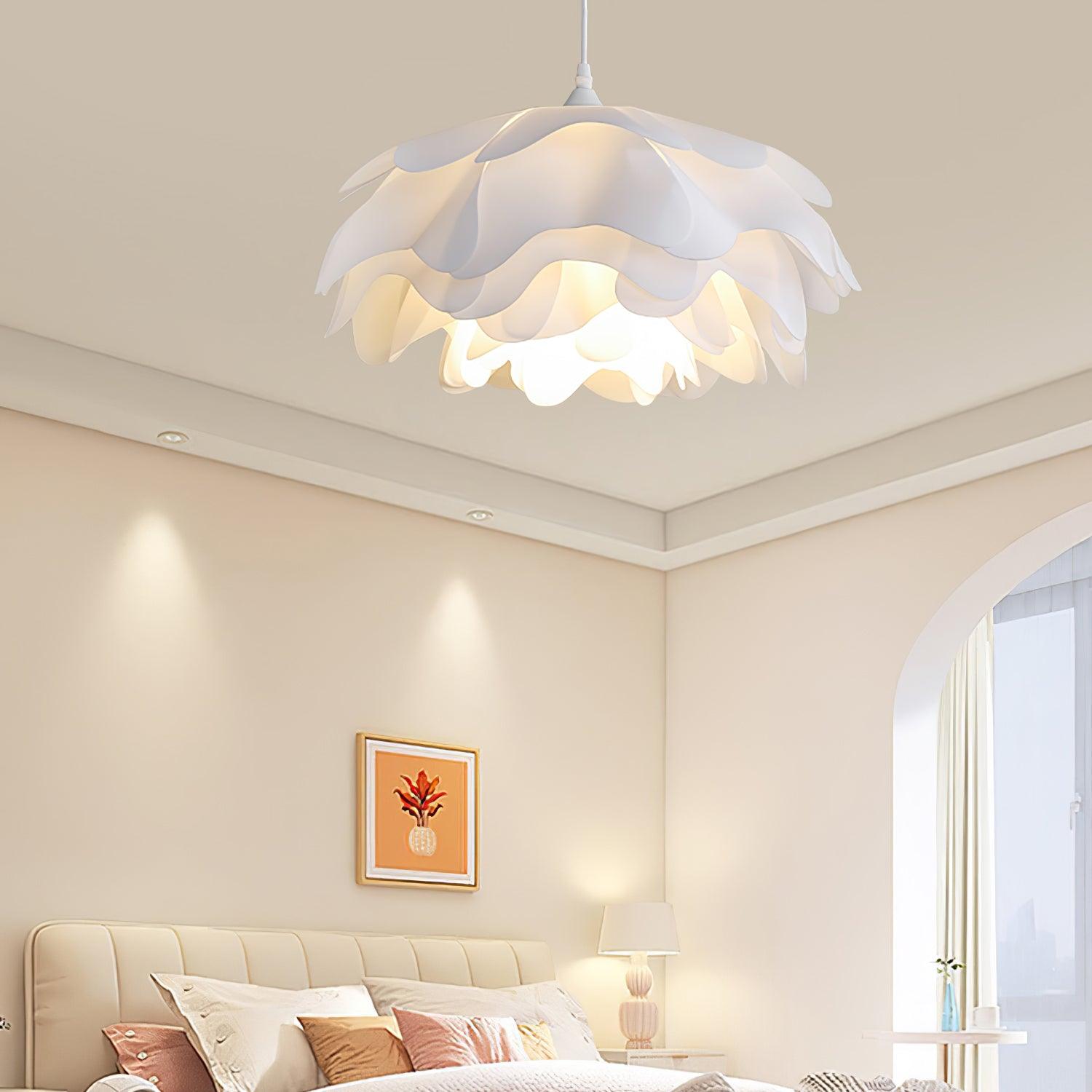 Flower Shaped White Pendant Lamp - Cueteks