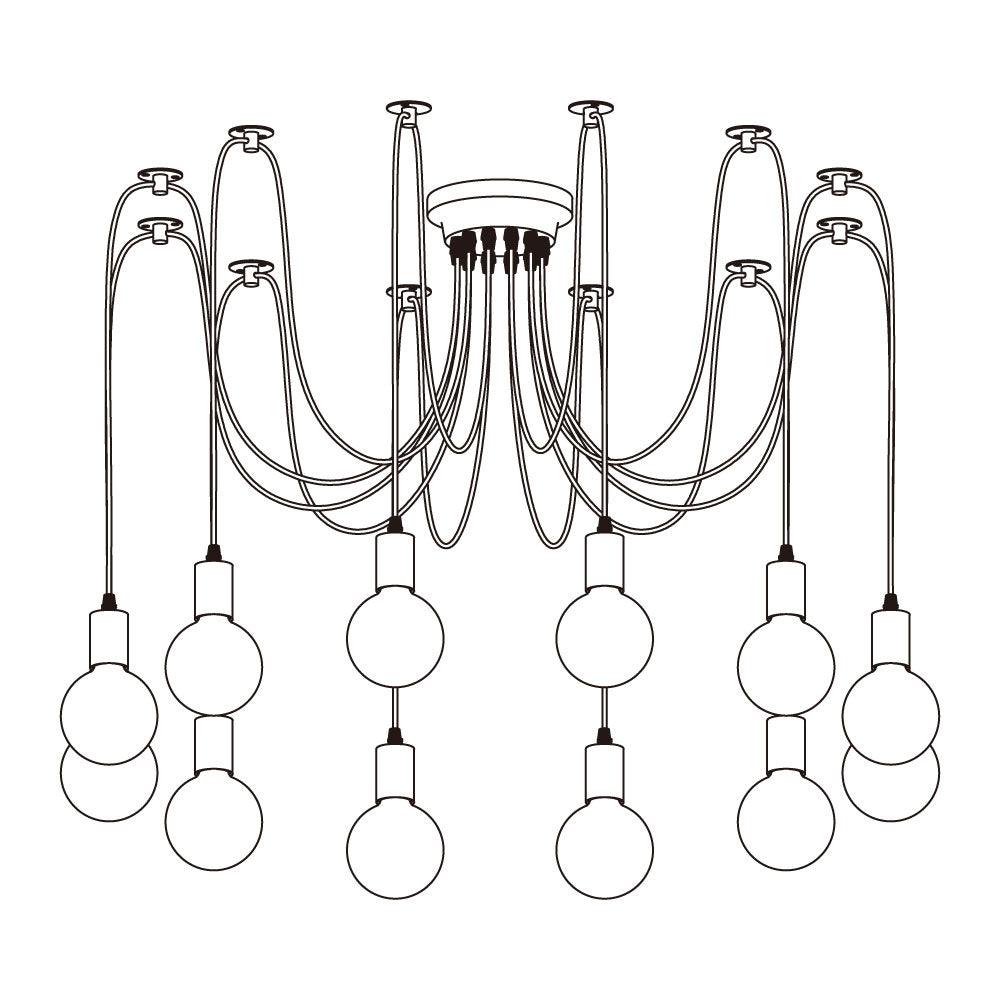 Spider Ceiling Chandelier - Cueteks
