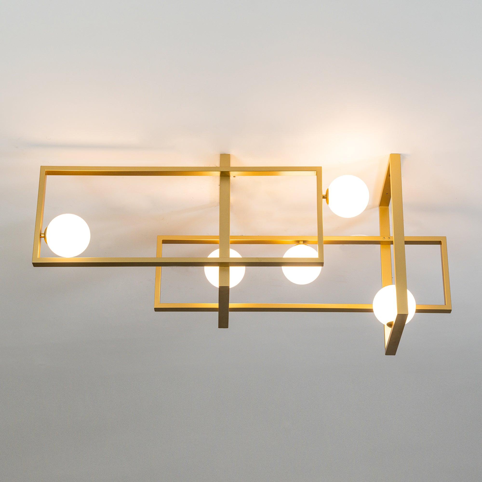Mondrian Glass Ceiling Light - Cueteks
