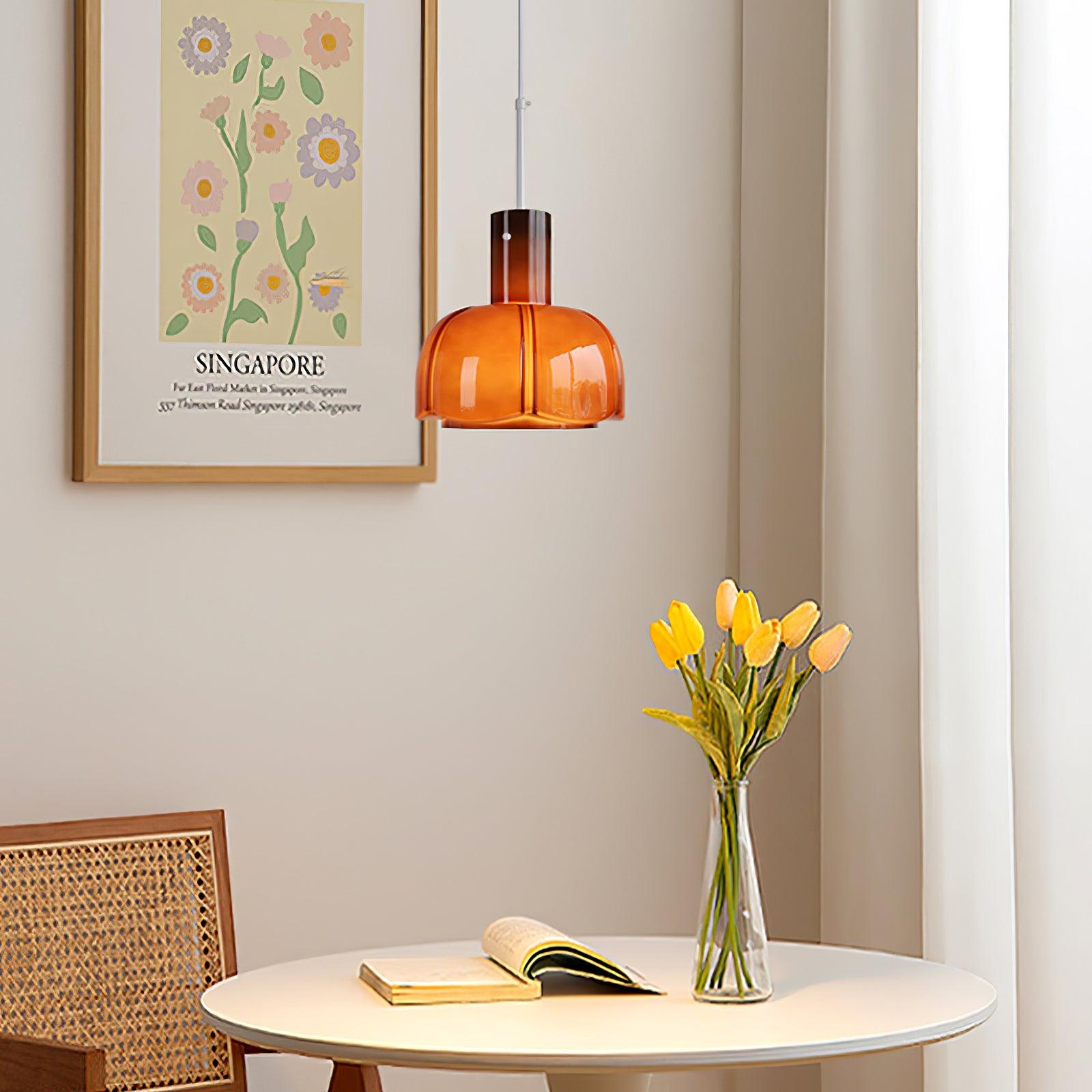 Lumina Petal Glass Pendant Light - Cueteks