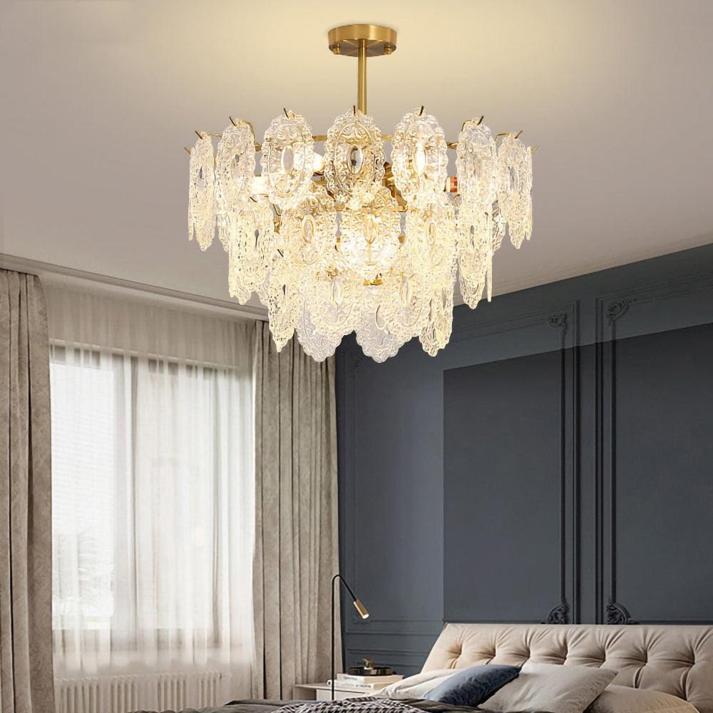 Wave Glass Chandelier - Cueteks