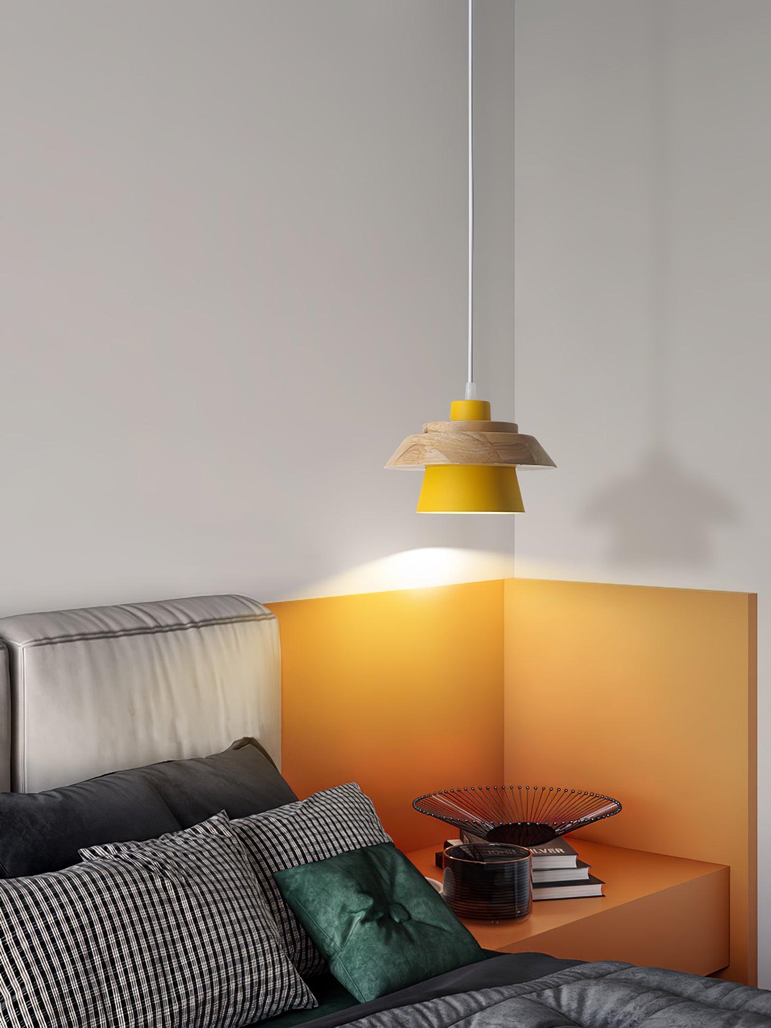 Stone Wood Pendant Lamp - Cueteks
