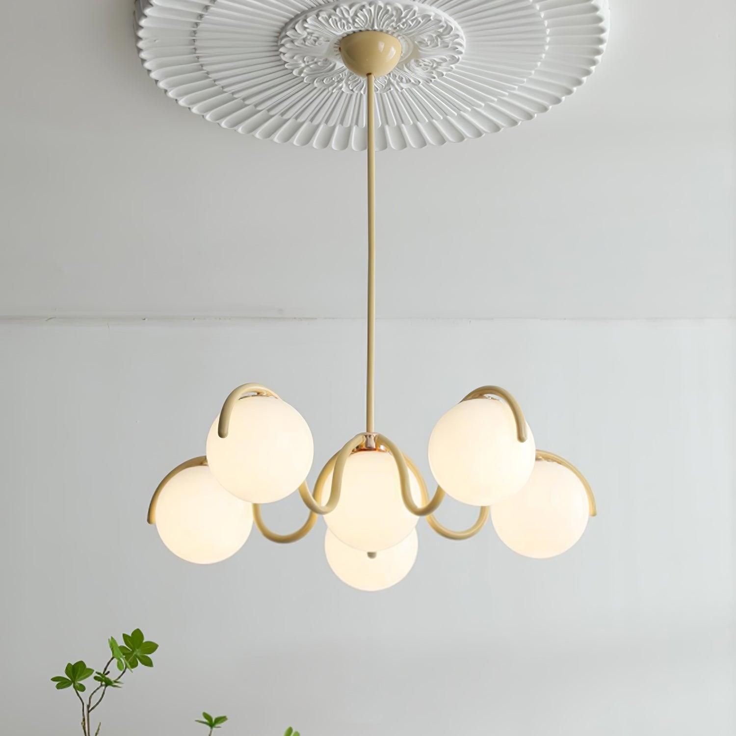 Reedway Curve Linear Chandelier - Cueteks