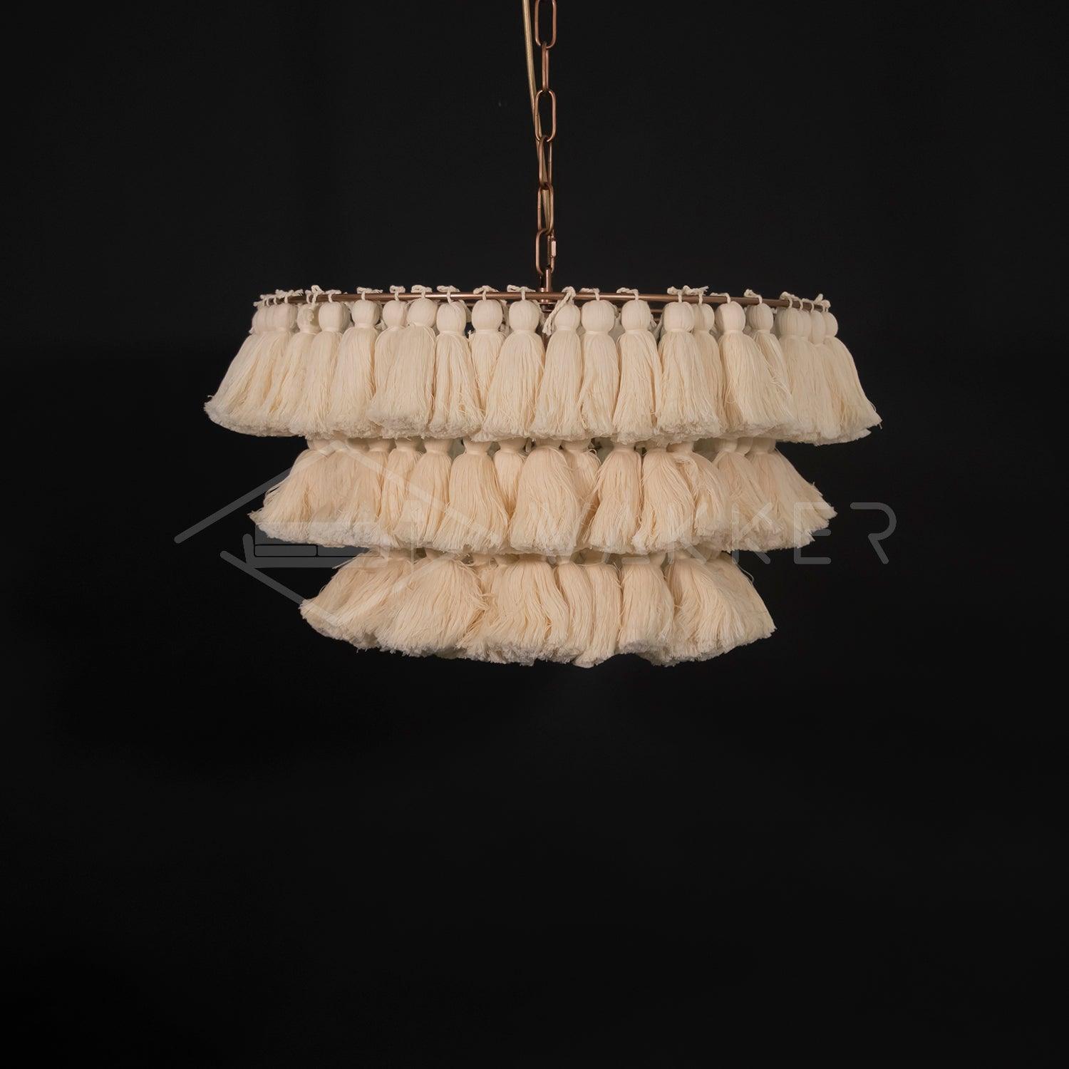 Fela Tassel Chandelier - Cueteks