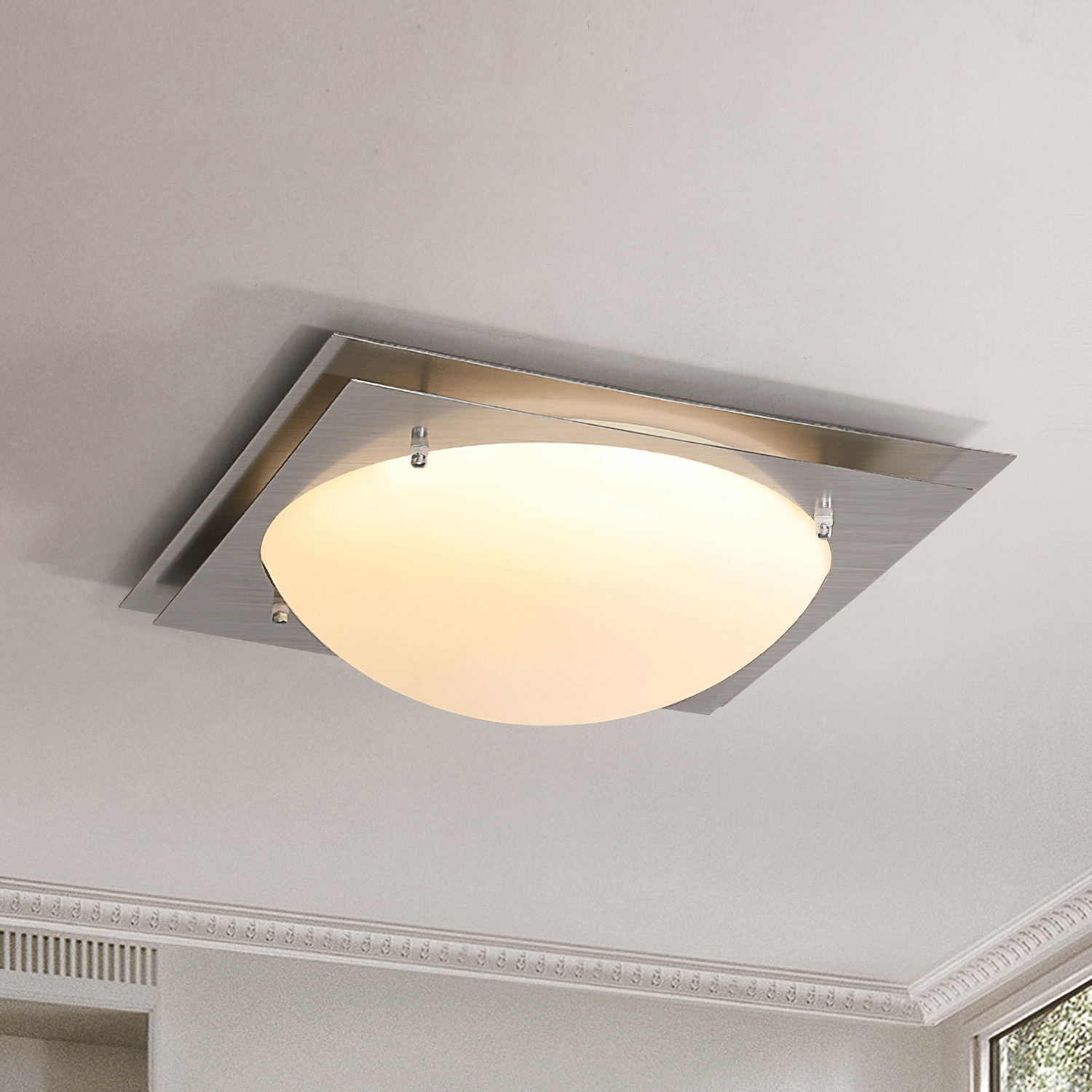 Edged Glass Ceiling Lamp - Cueteks