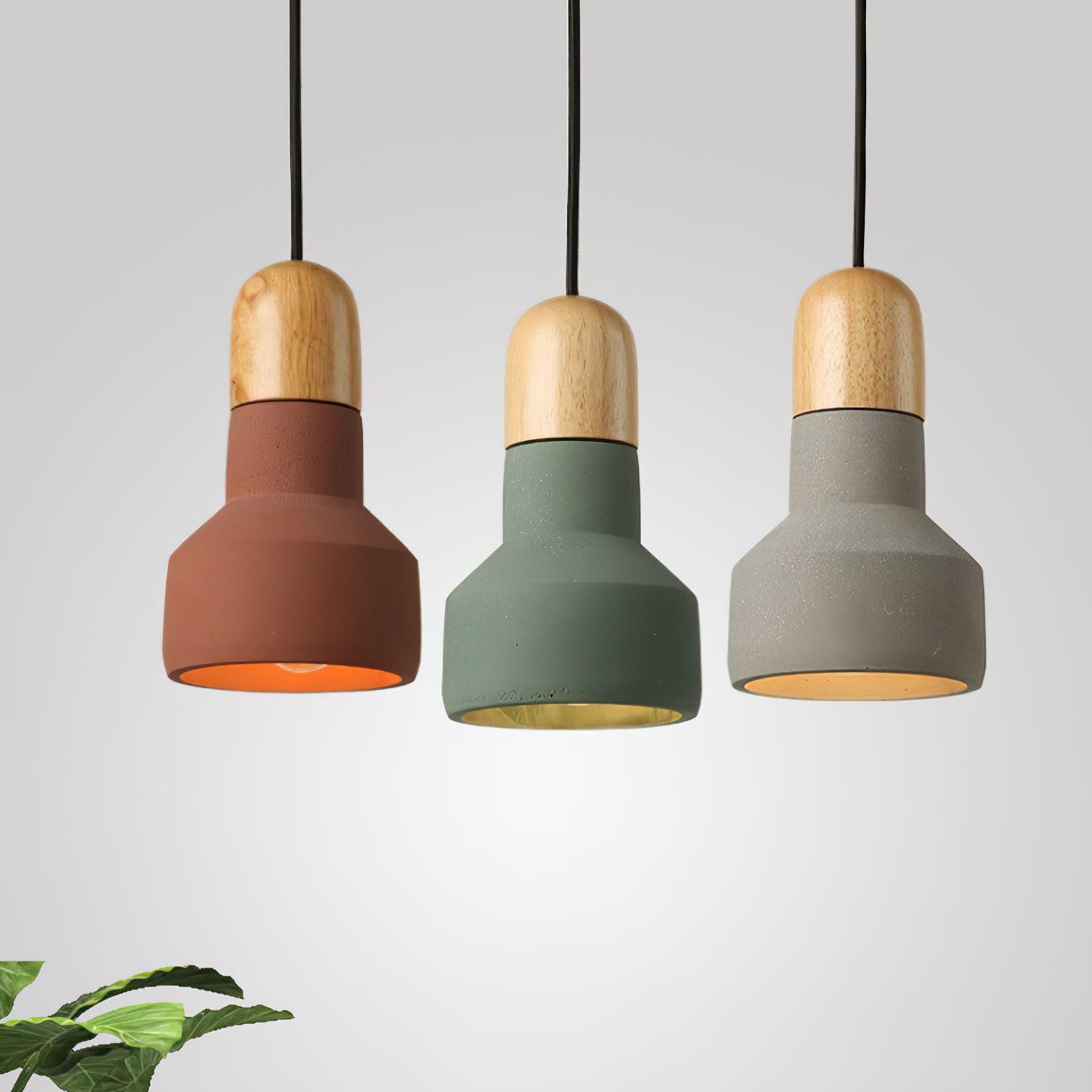 Nessa Wood Pendant Light - Cueteks
