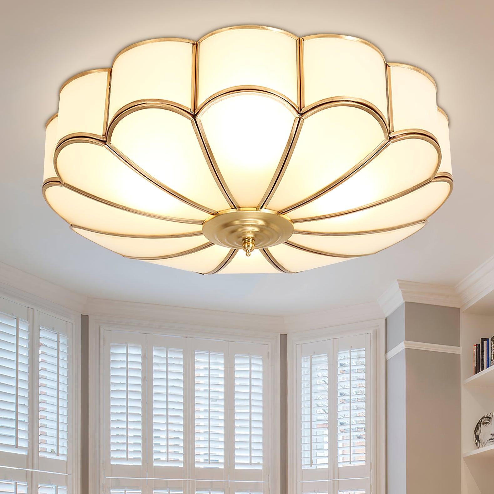 Flower Shape Glass Recessed Ceiling Light - Cueteks