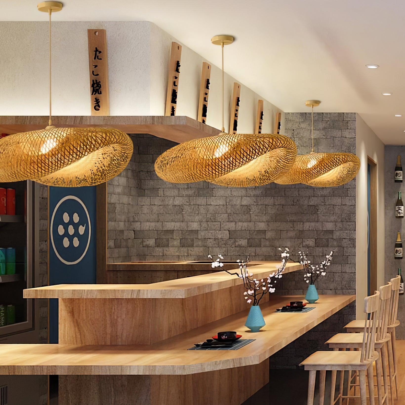 Bamboo Weaving Pendant Lamp - Cueteks