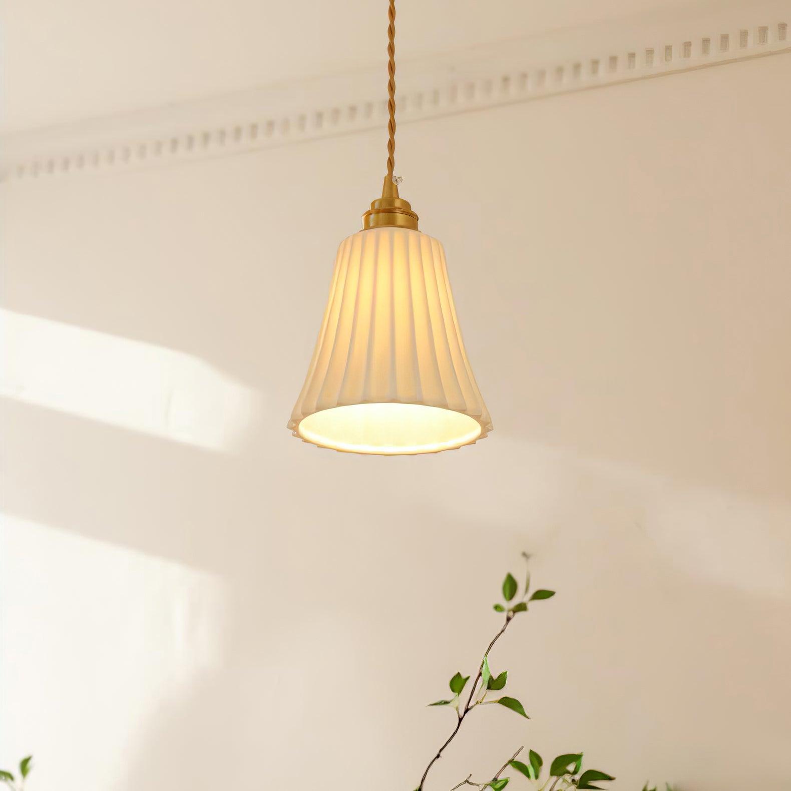 Trumpet Ceramic Pendant Light - Cueteks