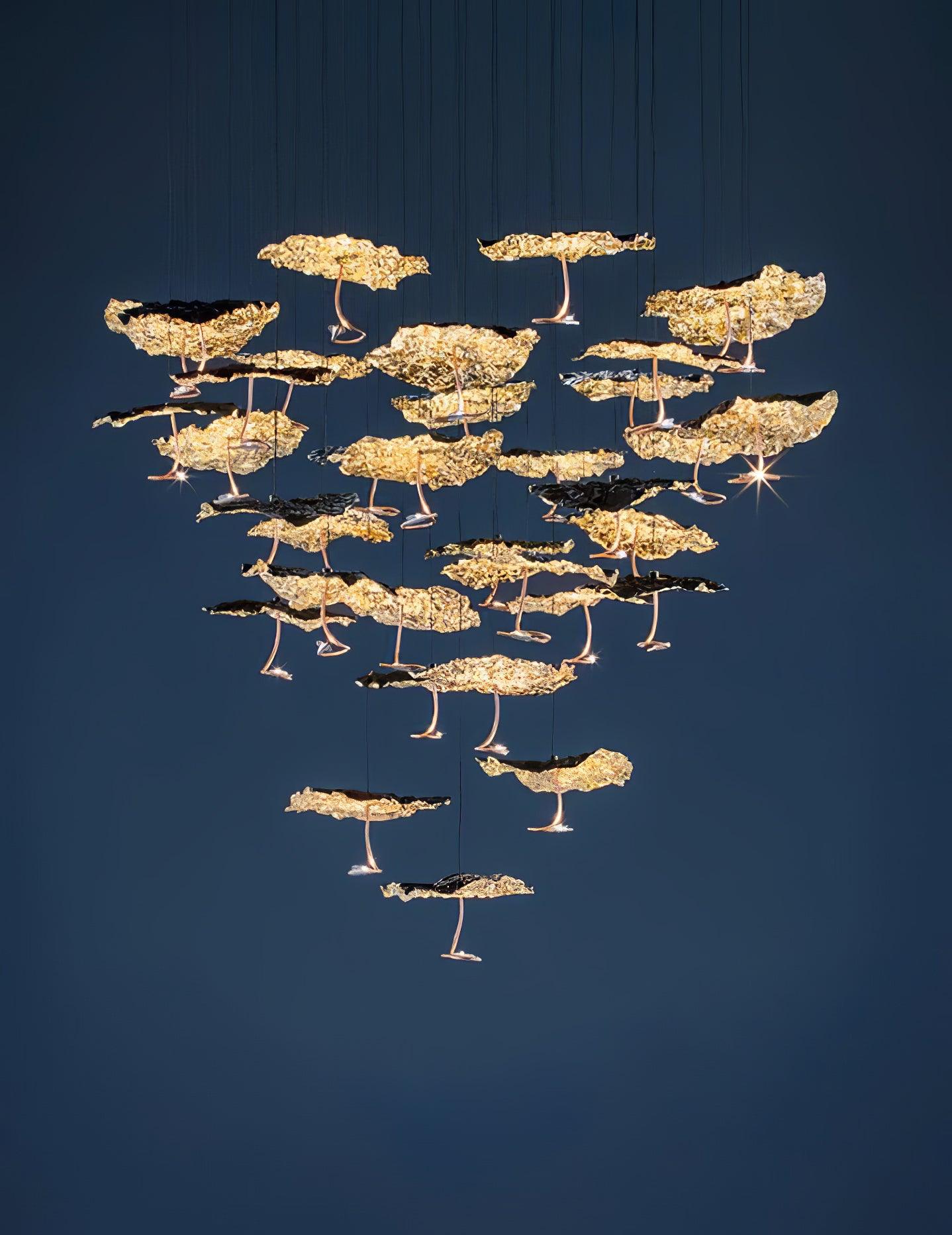 Brass Aviary Constellation Chandelier - Cueteks