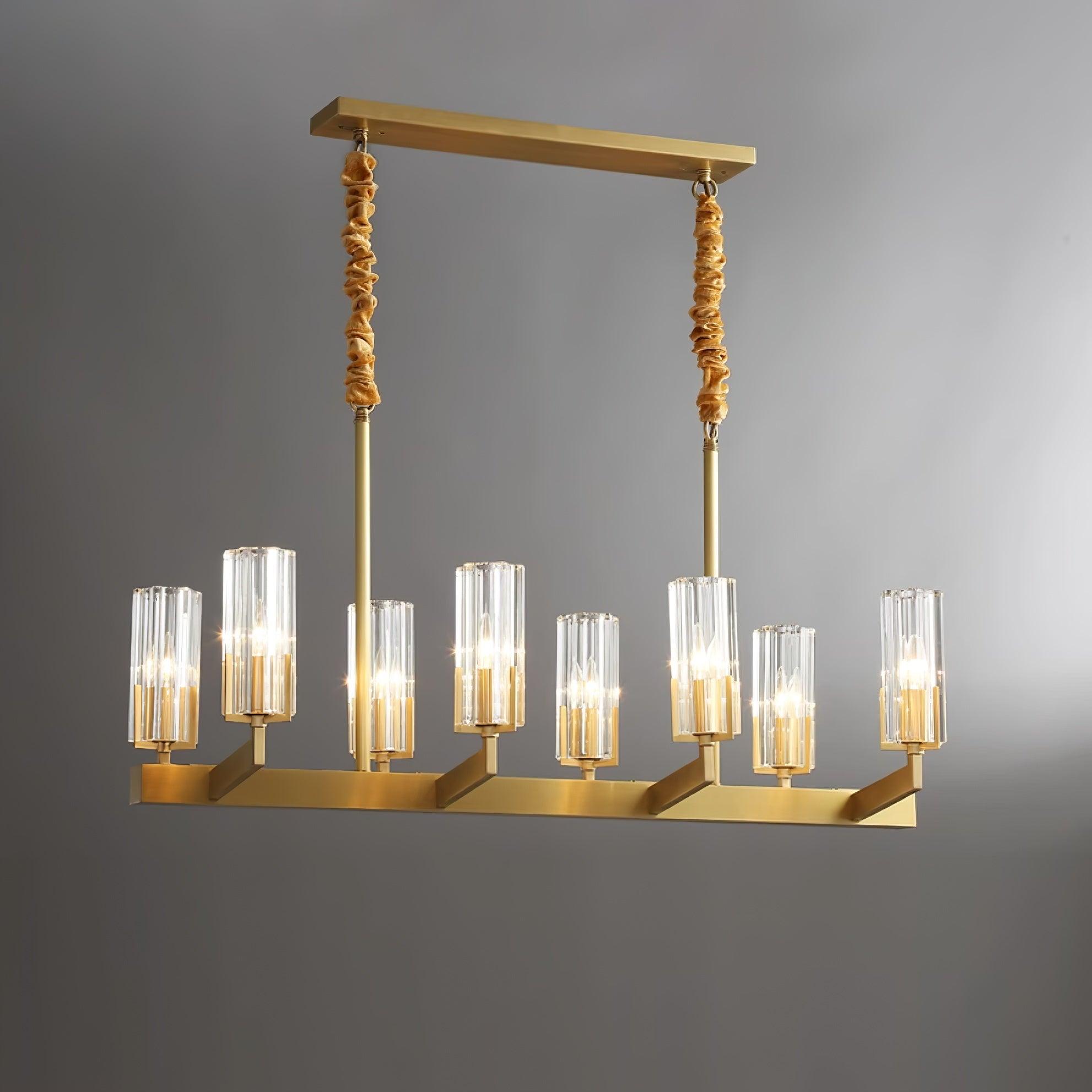 Kayla Brass Chandelier - Cueteks