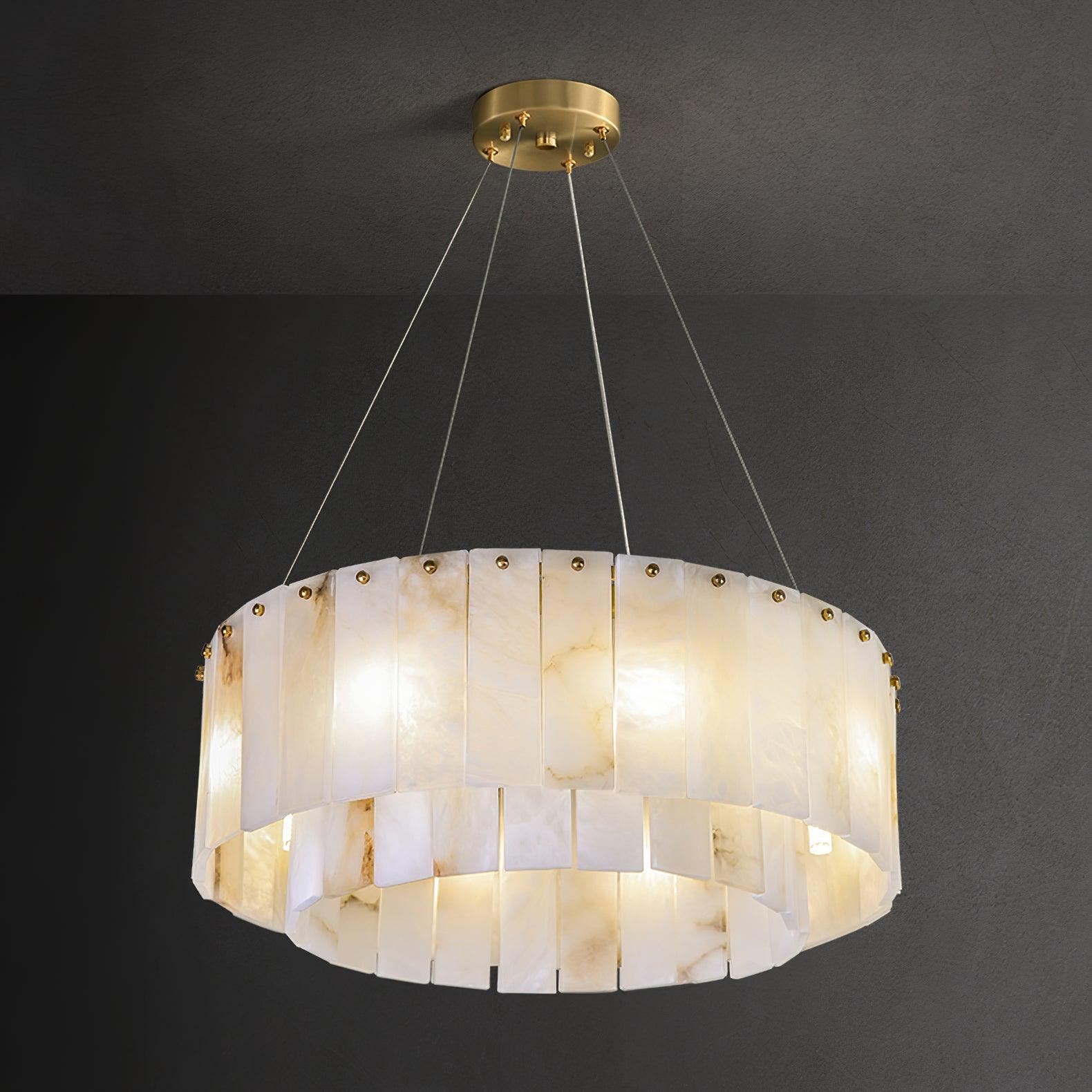 Rock Alabaster Chandelier - Cueteks