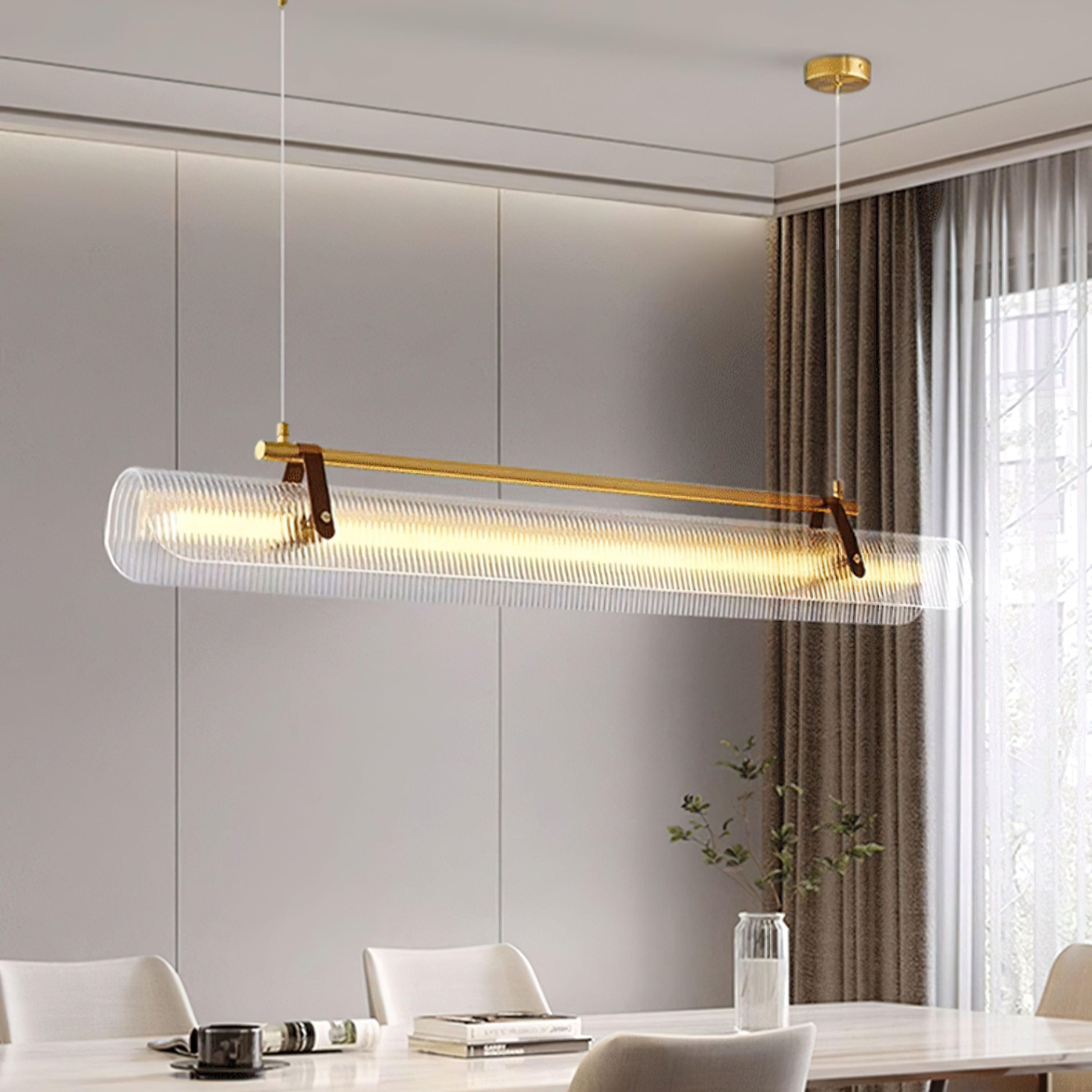 Acrylic Linear Chandelier - Cueteks