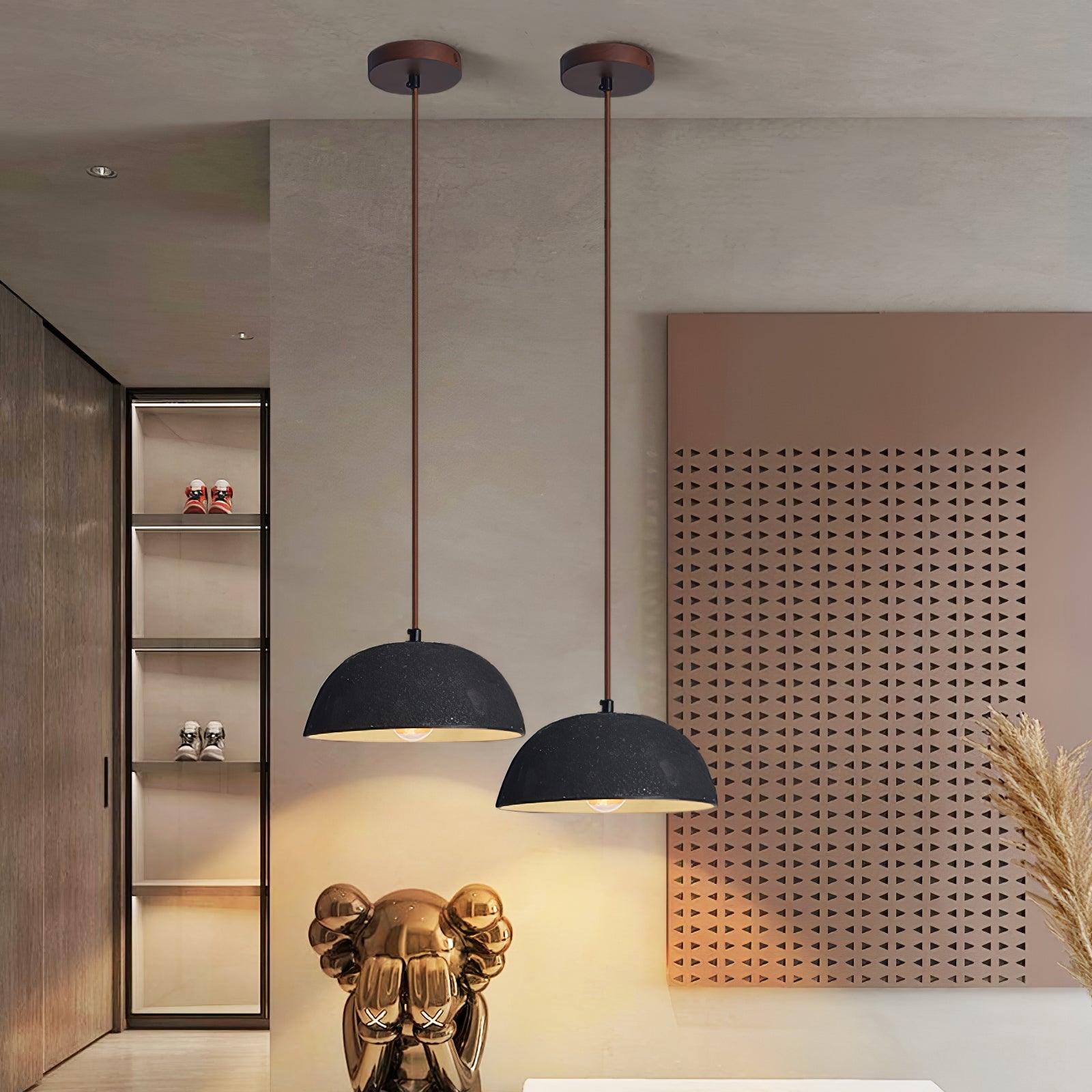 Black Arch Ceramic Pendant Lamp - Cueteks