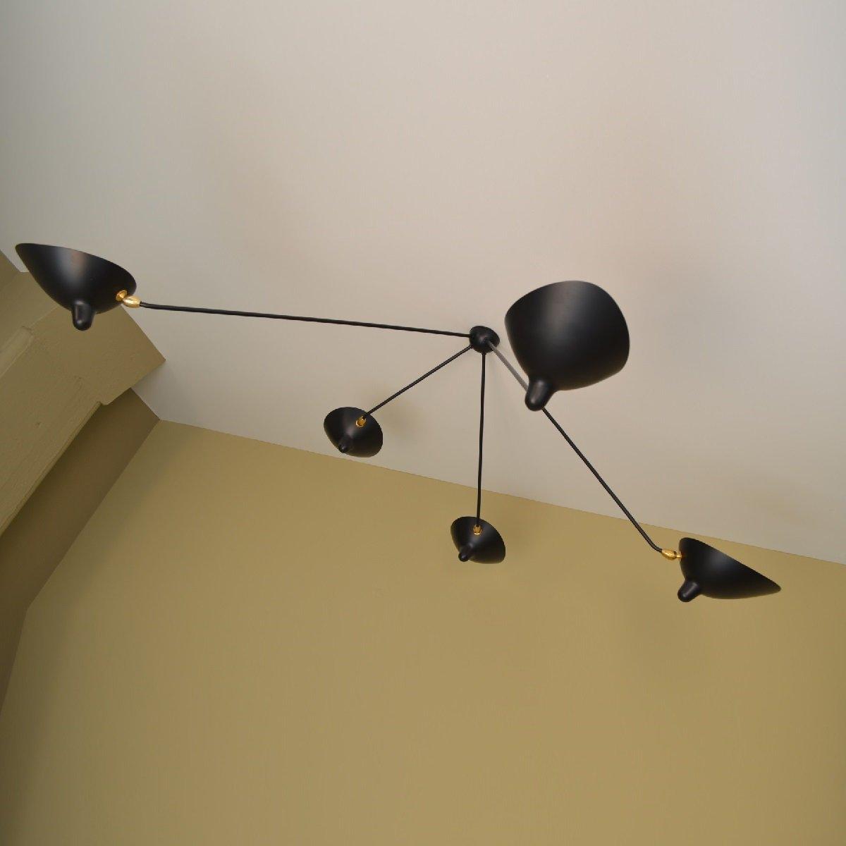 Serge Mouille Ceiling Lamp B - Cueteks