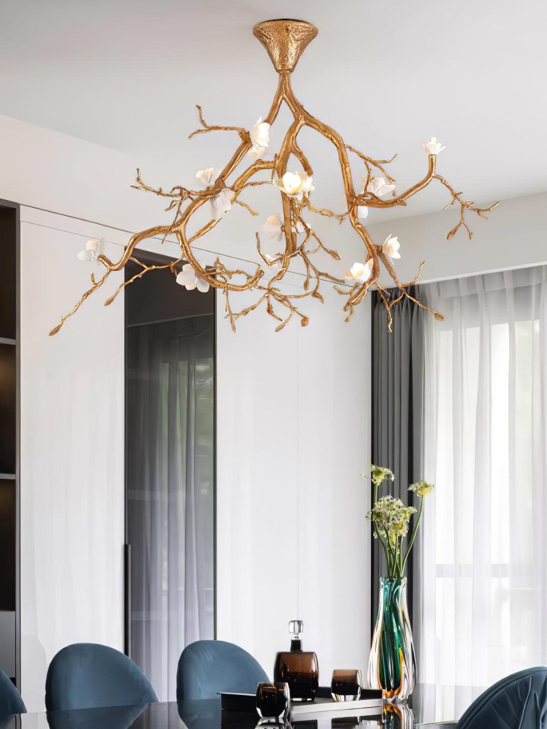 Tree Branches Flower Ceiling Lamp - Cueteks