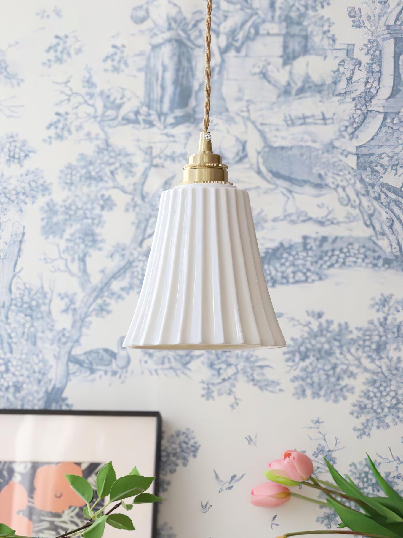 Trumpet Ceramic Pendant Light - Cueteks