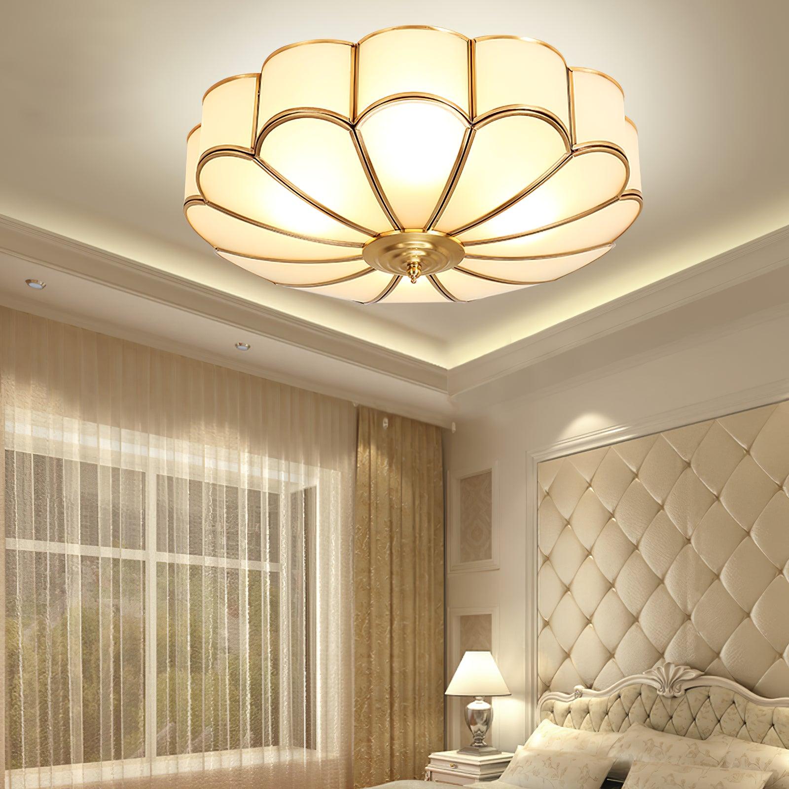 Flower Shape Glass Recessed Ceiling Light - Cueteks