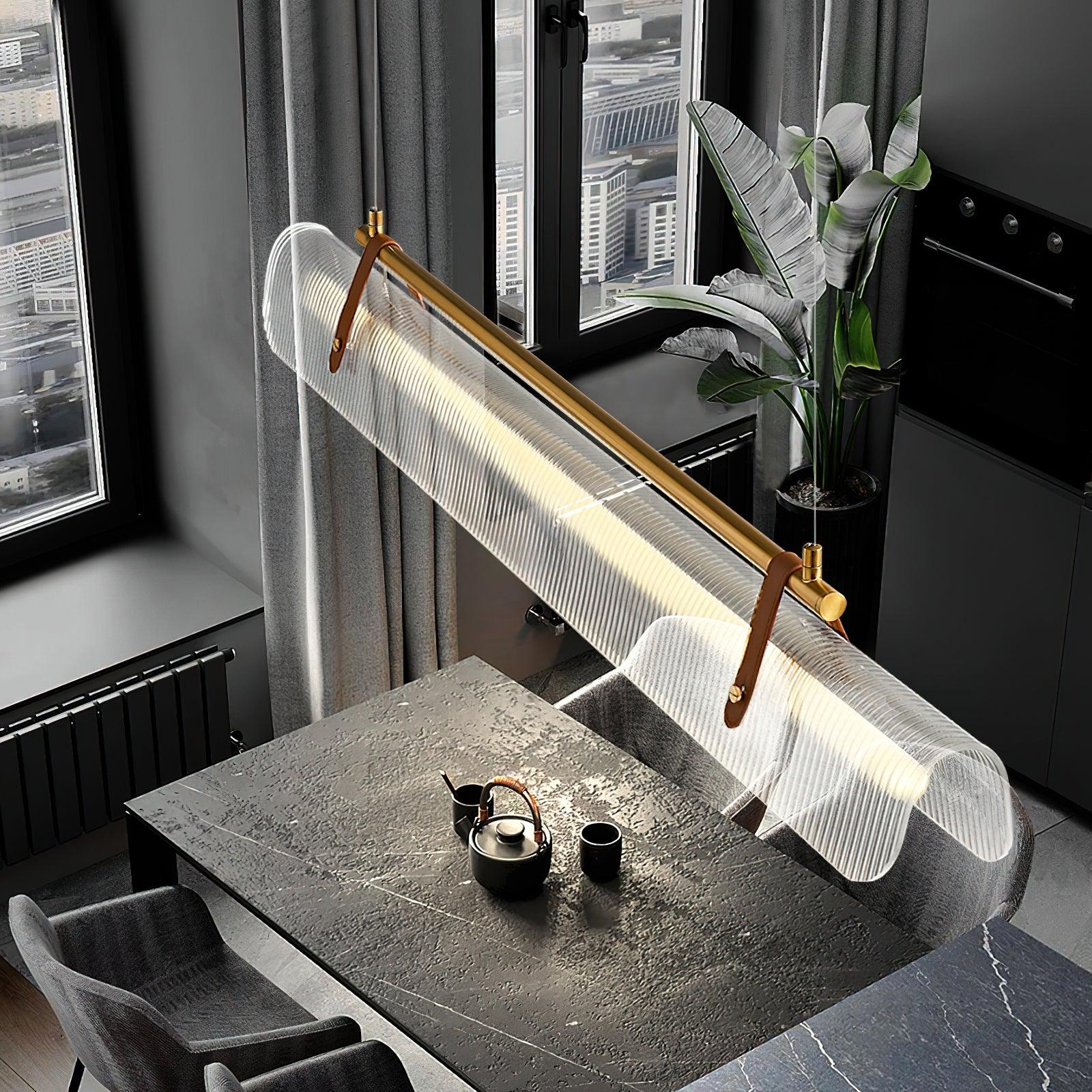 Acrylic Linear Chandelier - Cueteks