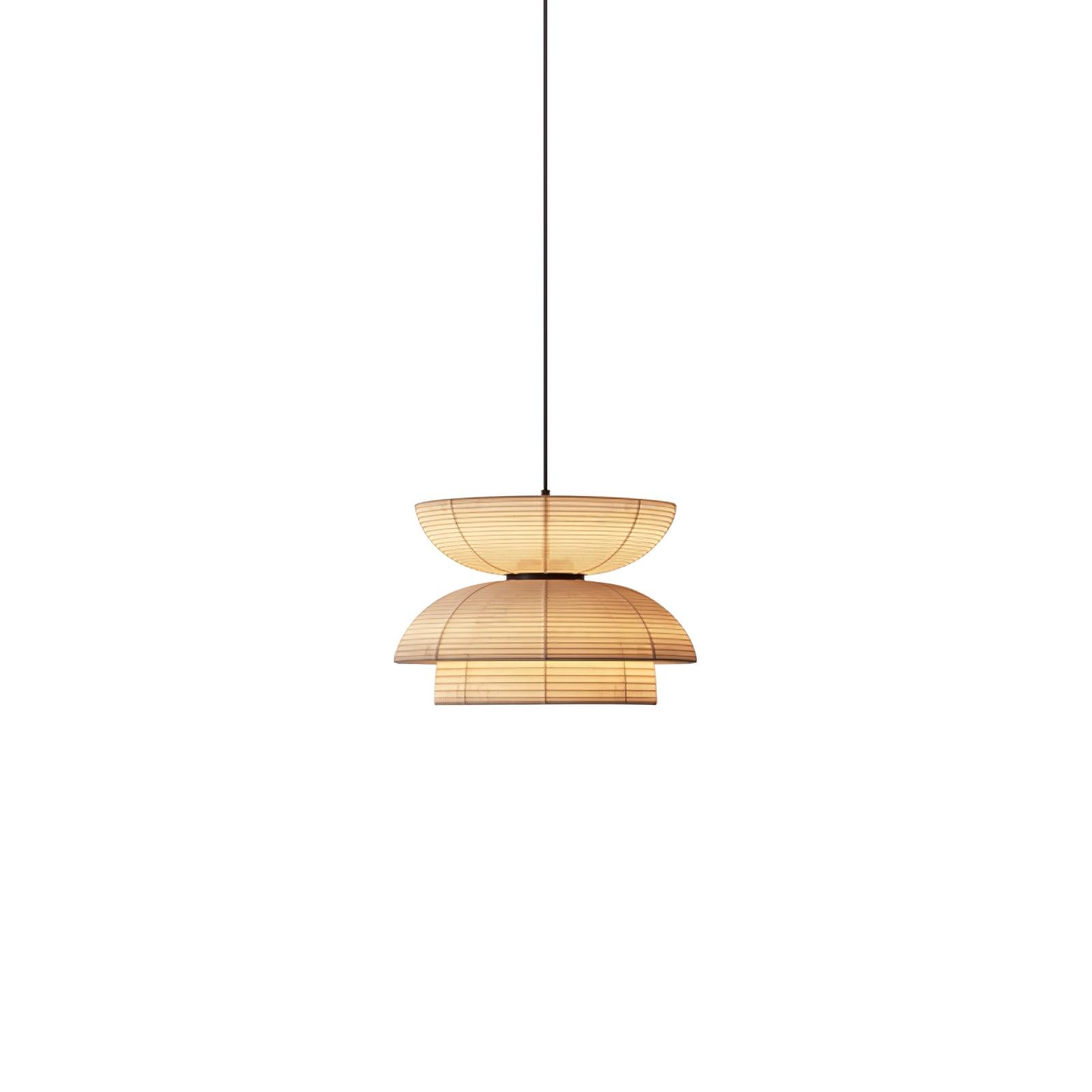 Model C upper bowl above a domed fabric section and short lower cylindrical collar, isolated on white