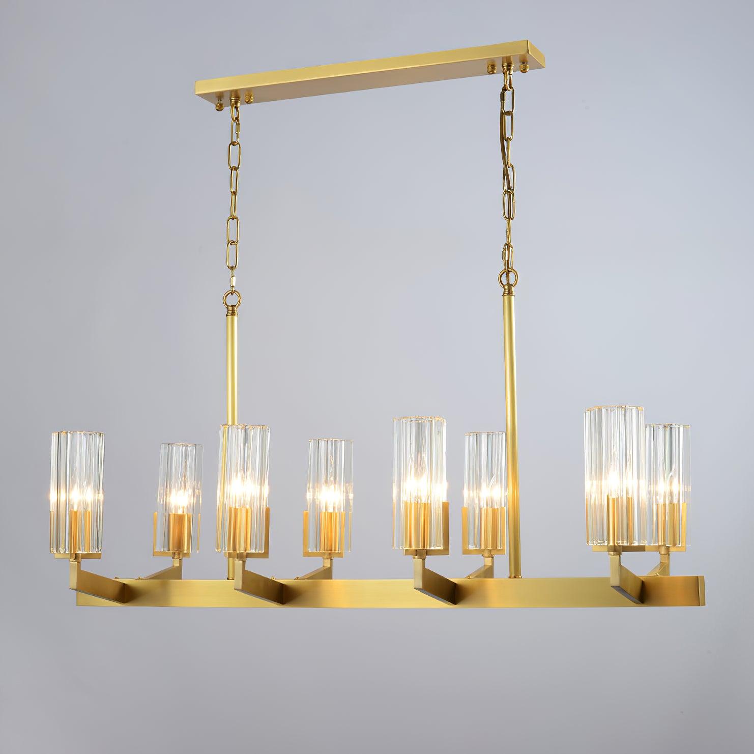 Kayla Brass Chandelier - Cueteks
