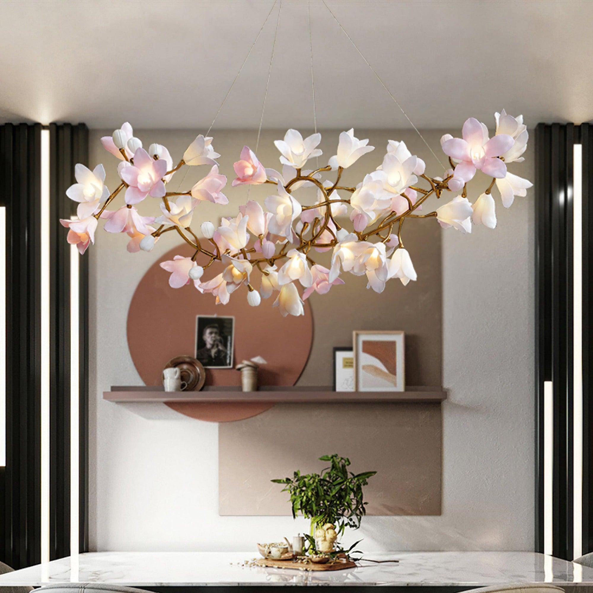 Circular Blossom Chandelier - Cueteks
