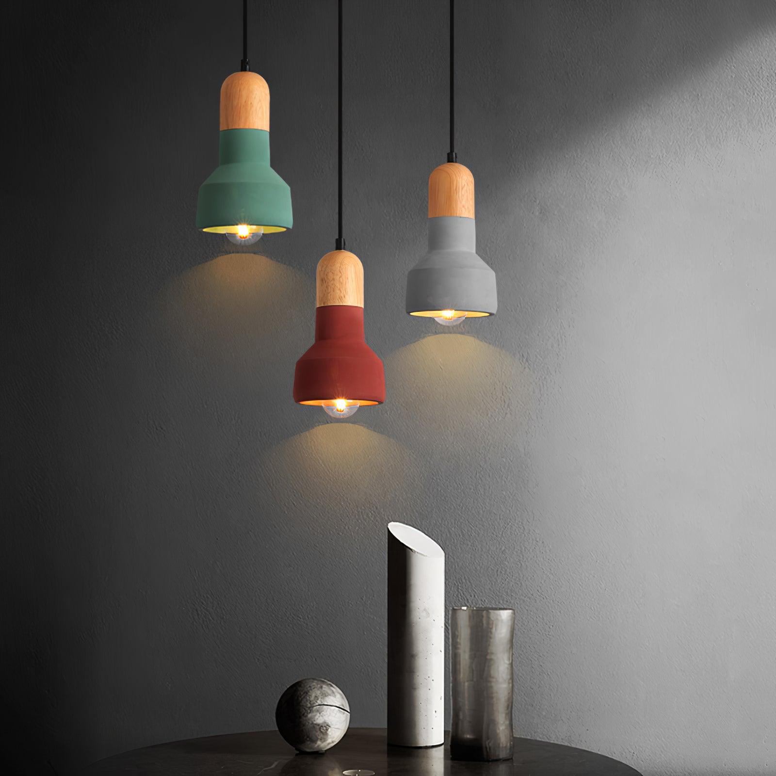 Nessa Wood Pendant Light - Cueteks