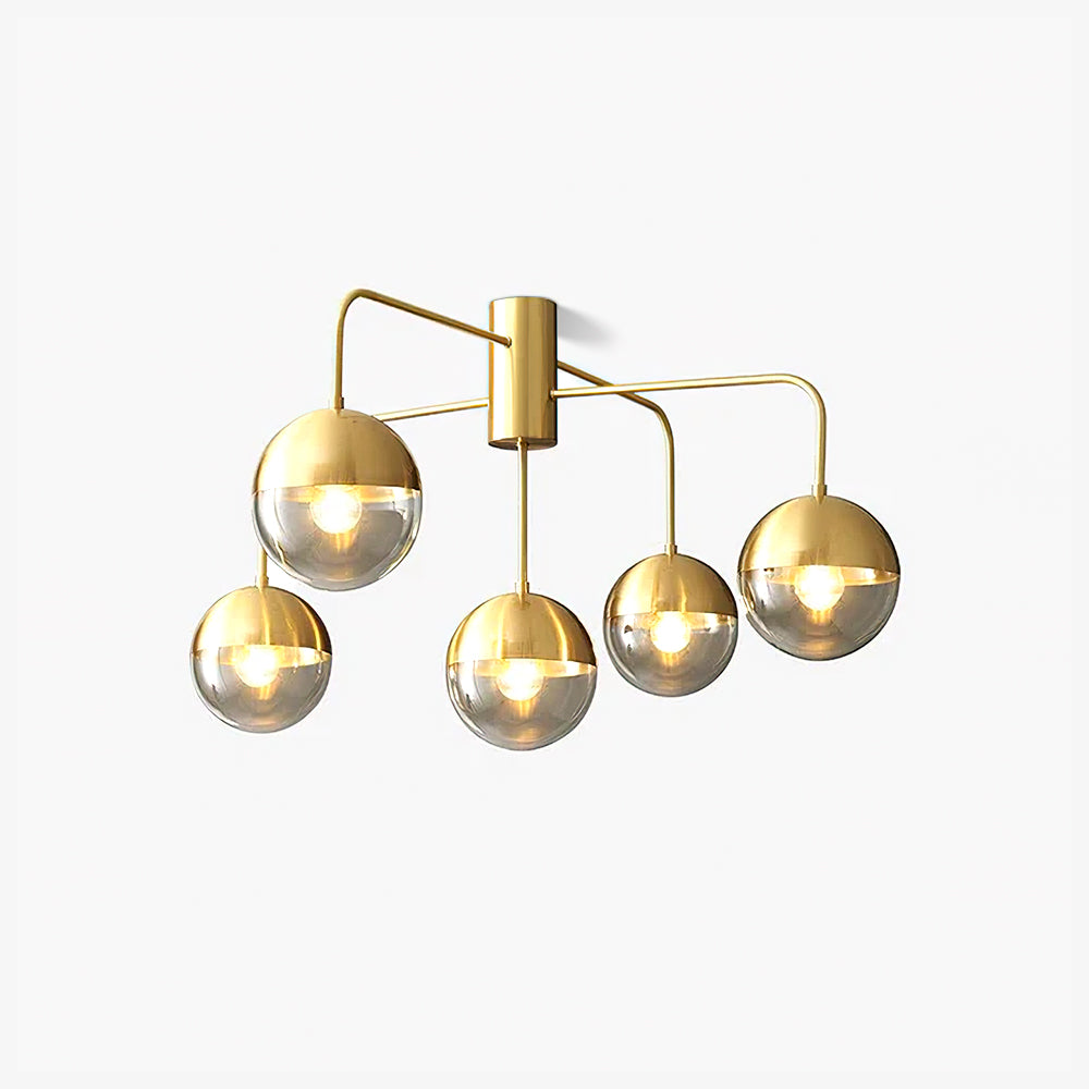 Brass Globulars Ceiling Lamp - Cueteks