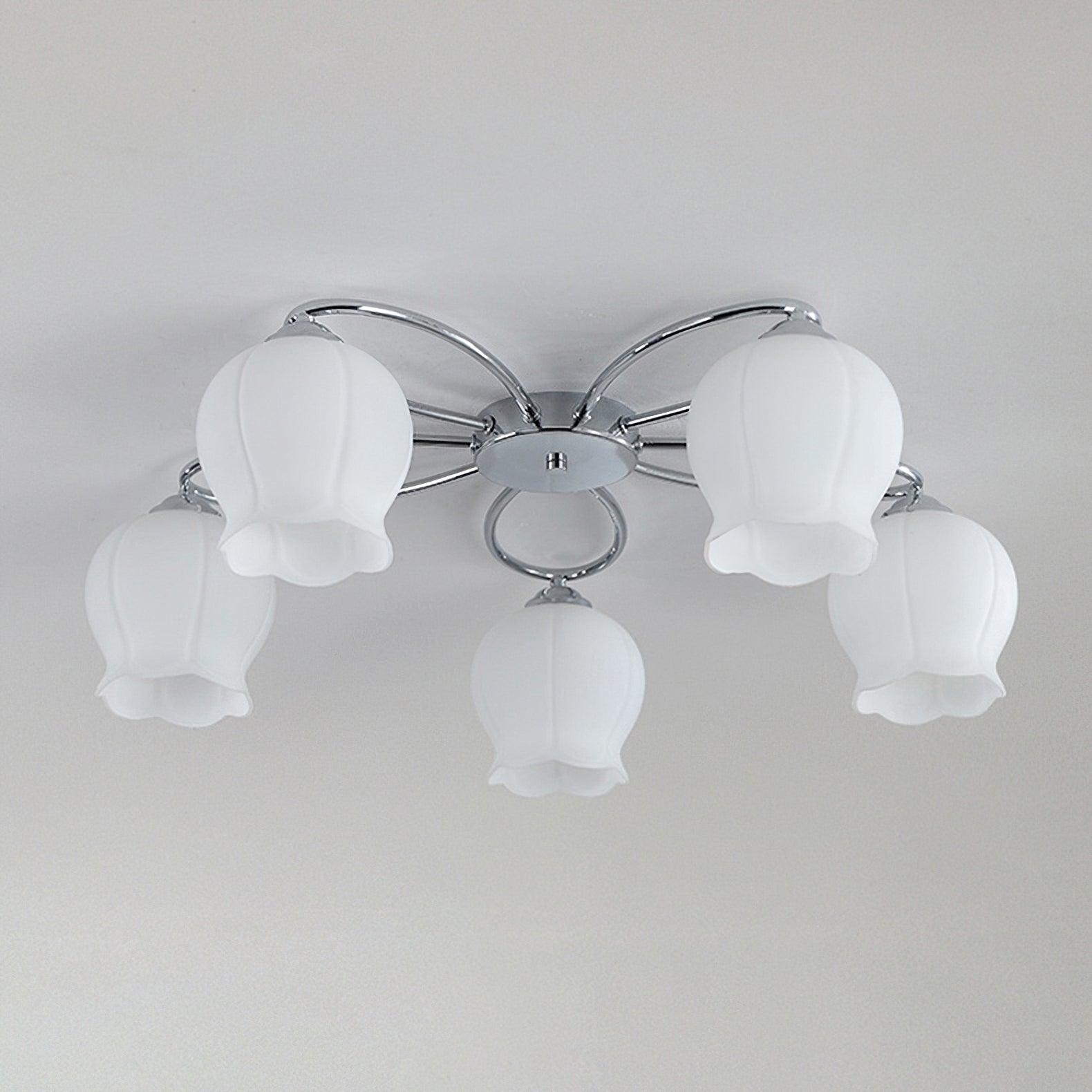 Floral Glass Ceiling Lamp - Cueteks