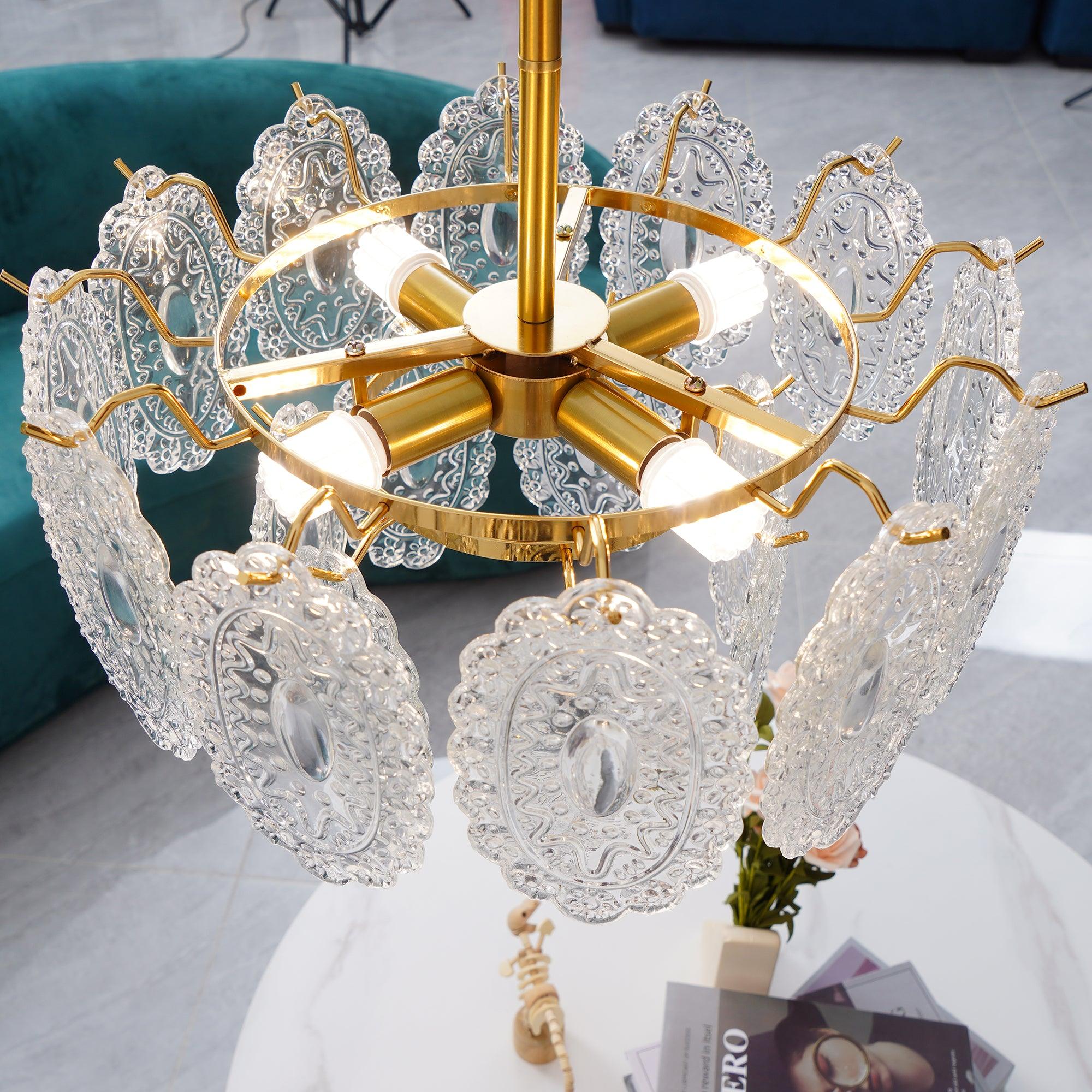 Wave Glass Chandelier - Cueteks