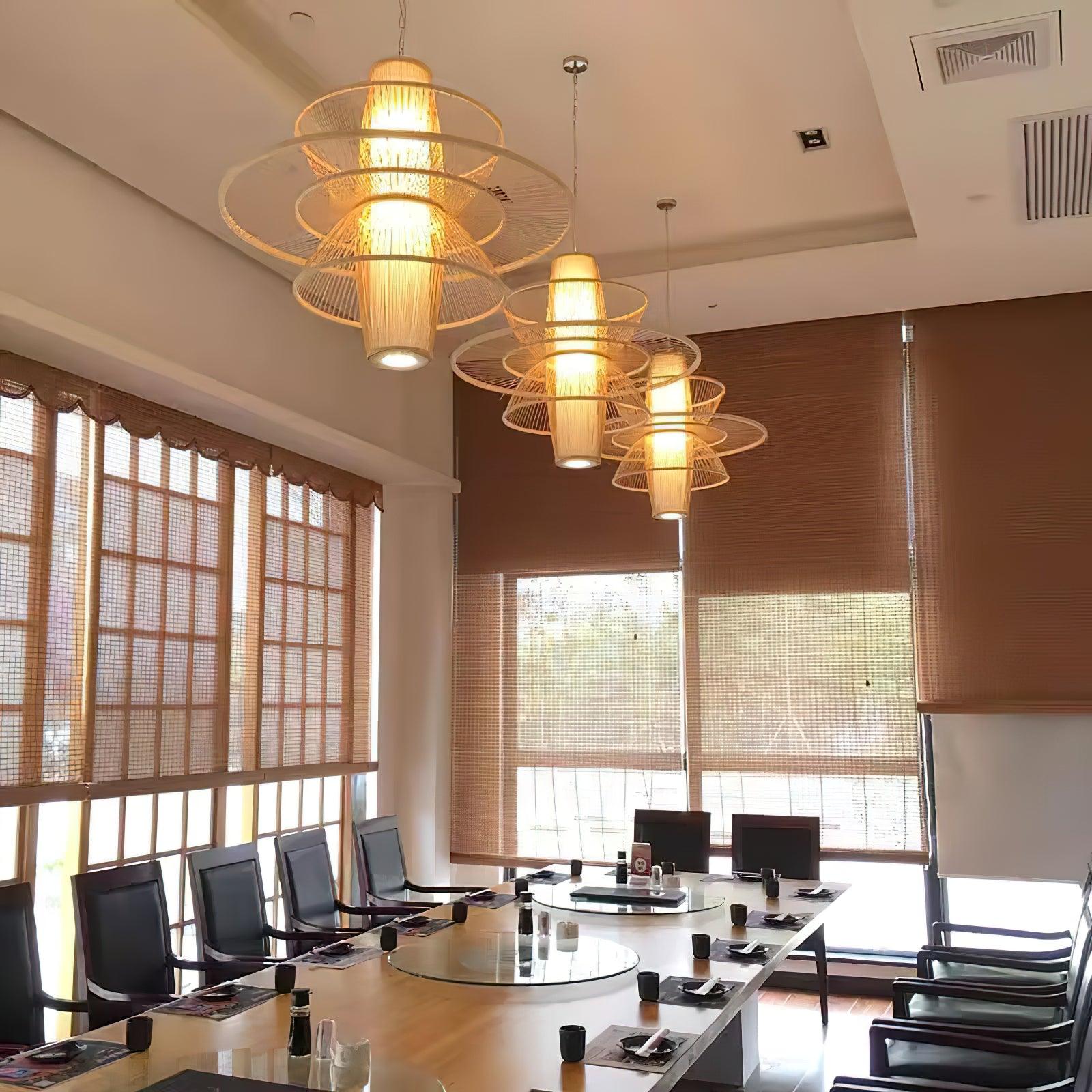 Handmade Sigyn Bamboo Pendant Lamp - Cueteks