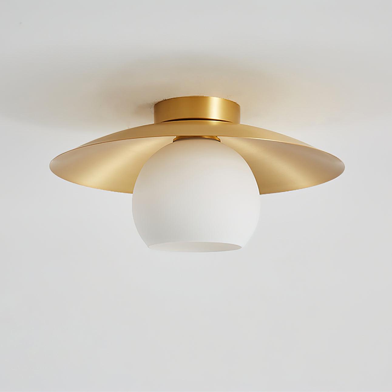 Brass Cap Ceiling Lamp - Cueteks