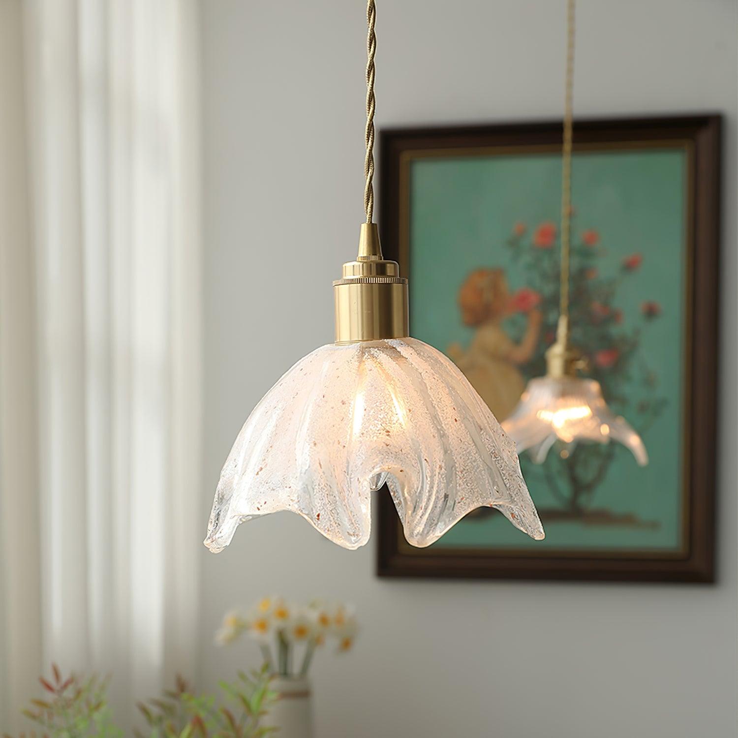 Lotus Crystal Small Pendant Light - Cueteks