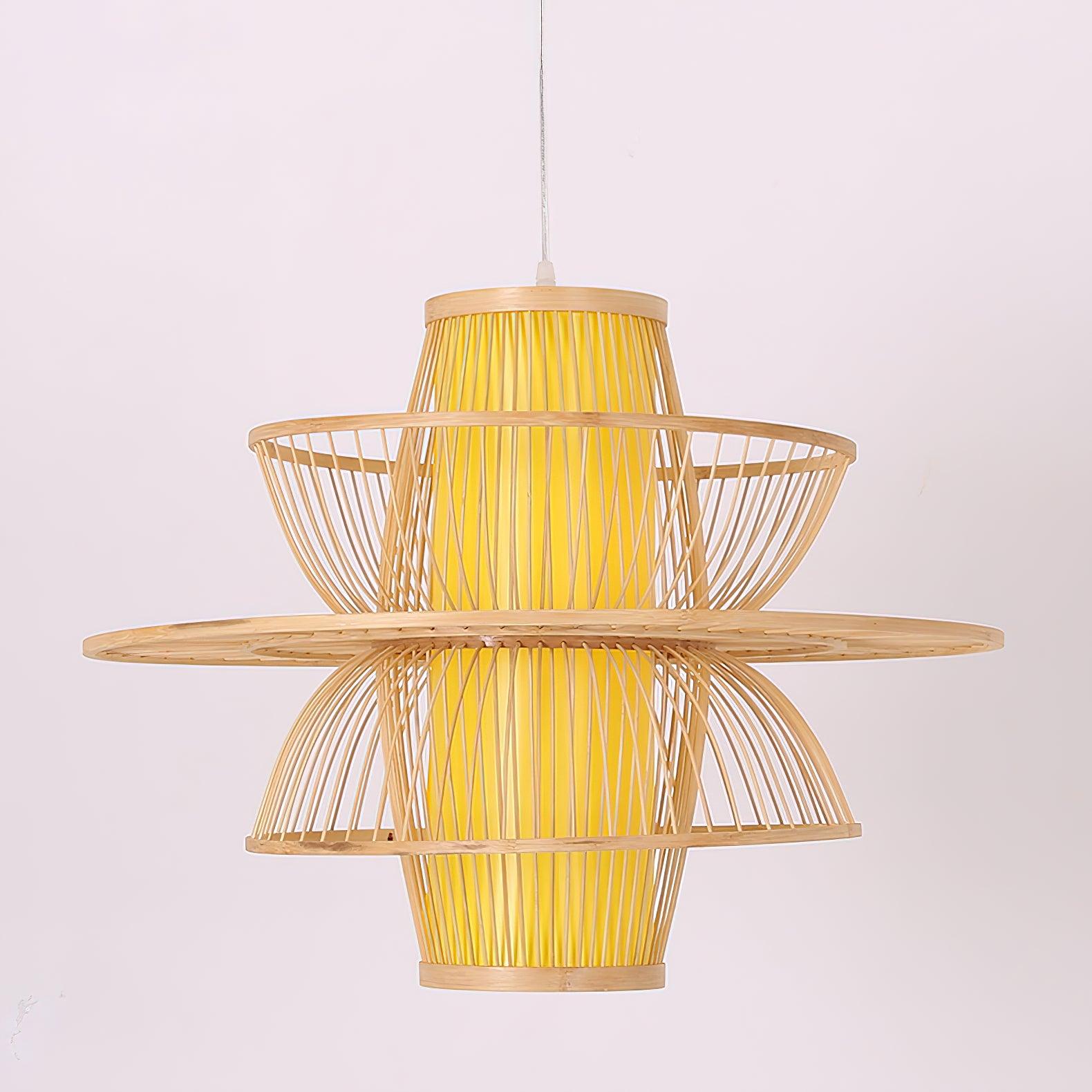 Handmade Sigyn Bamboo Pendant Lamp - Cueteks