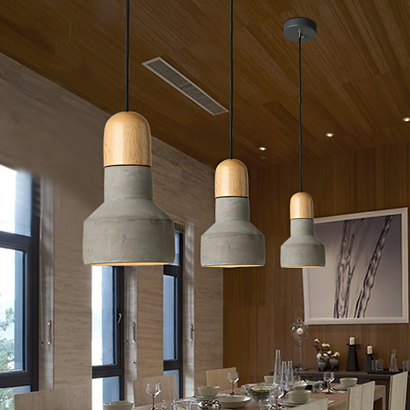 Nessa Wood Pendant Light - Cueteks