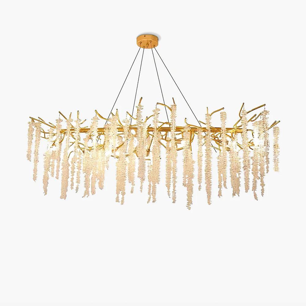 Wisteria Flower Crystal Chandelier - Cueteks