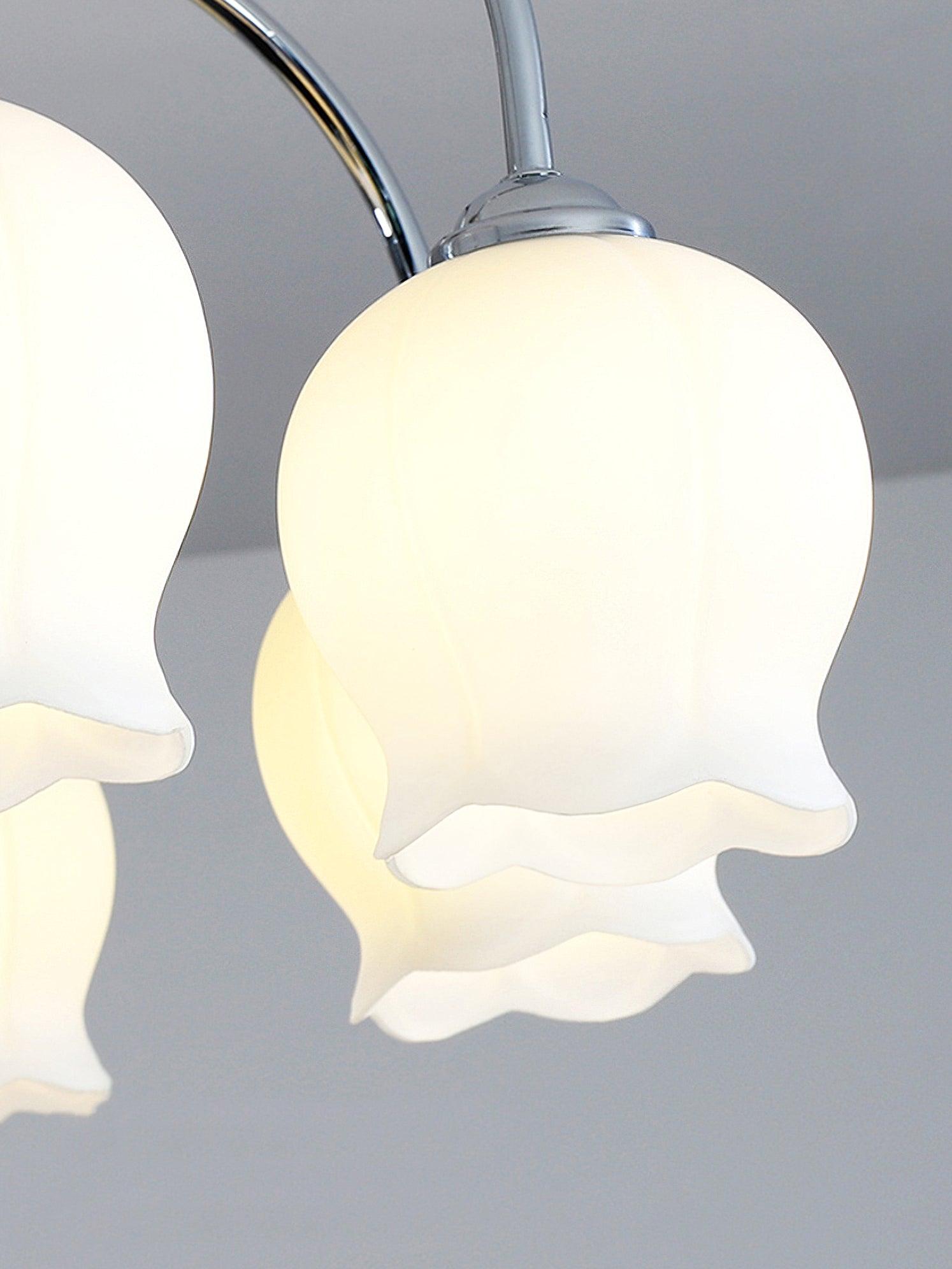 Floral Glass Ceiling Lamp - Cueteks