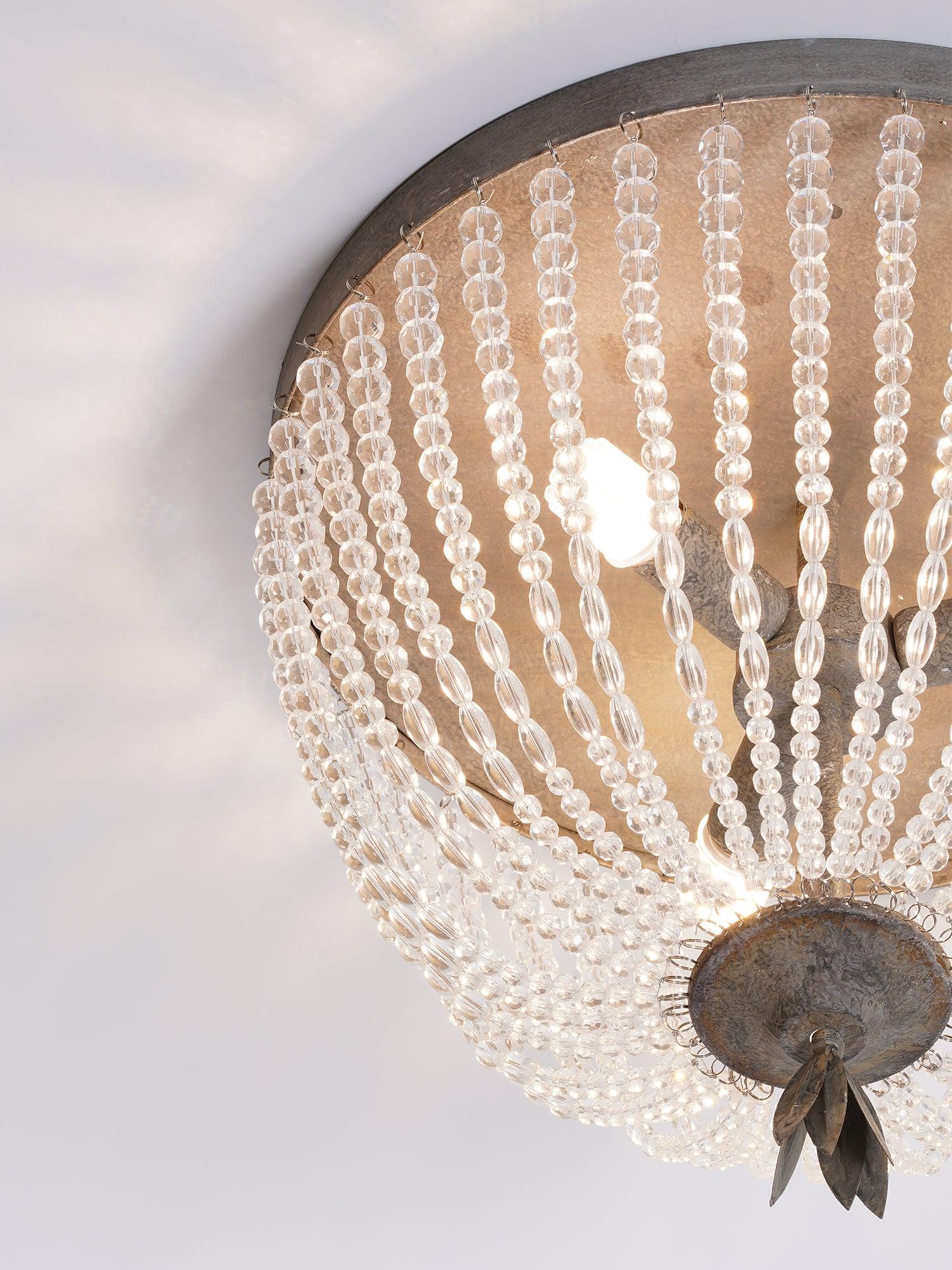 Dauphine Crystal Ceiling Light - Cueteks