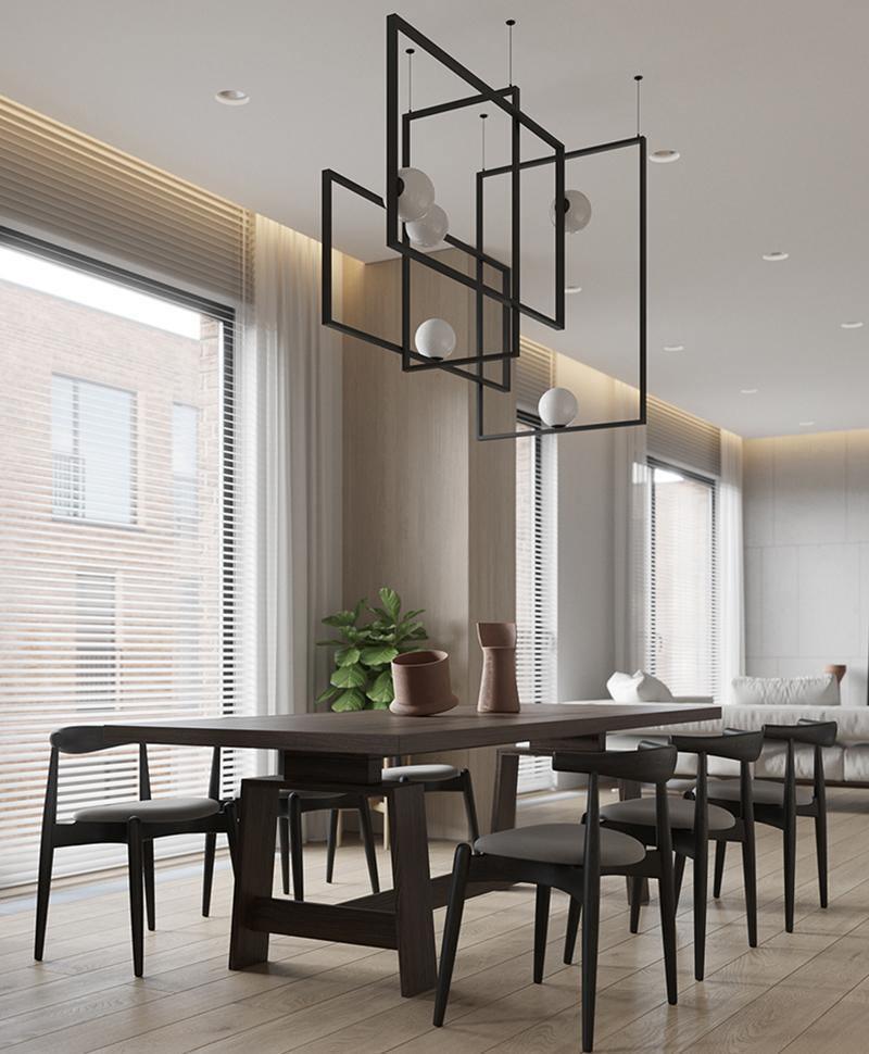 Mondrian Glass Ceiling Light - Cueteks