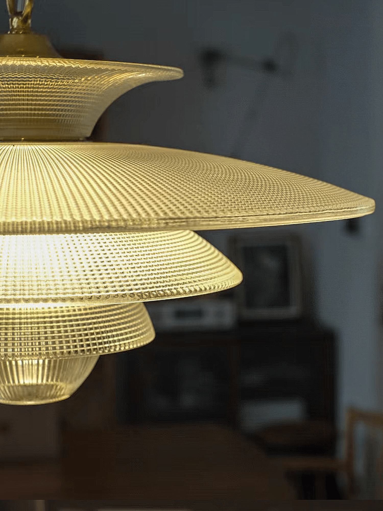 Grid Glass Pendant Light - Cueteks