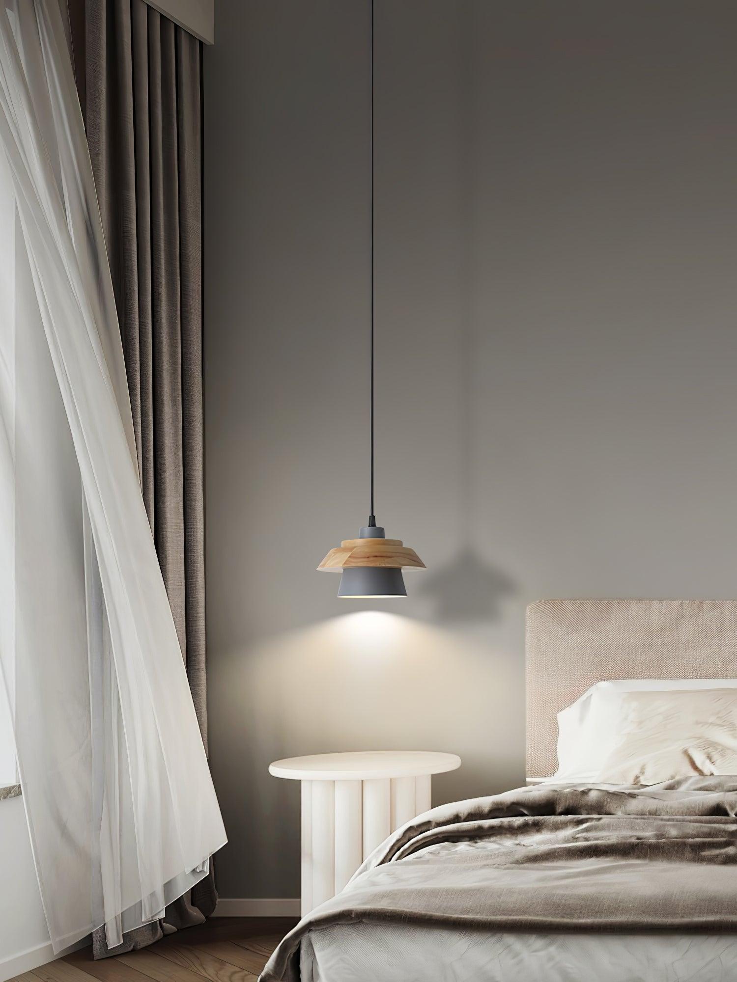 Stone Wood Pendant Lamp - Cueteks