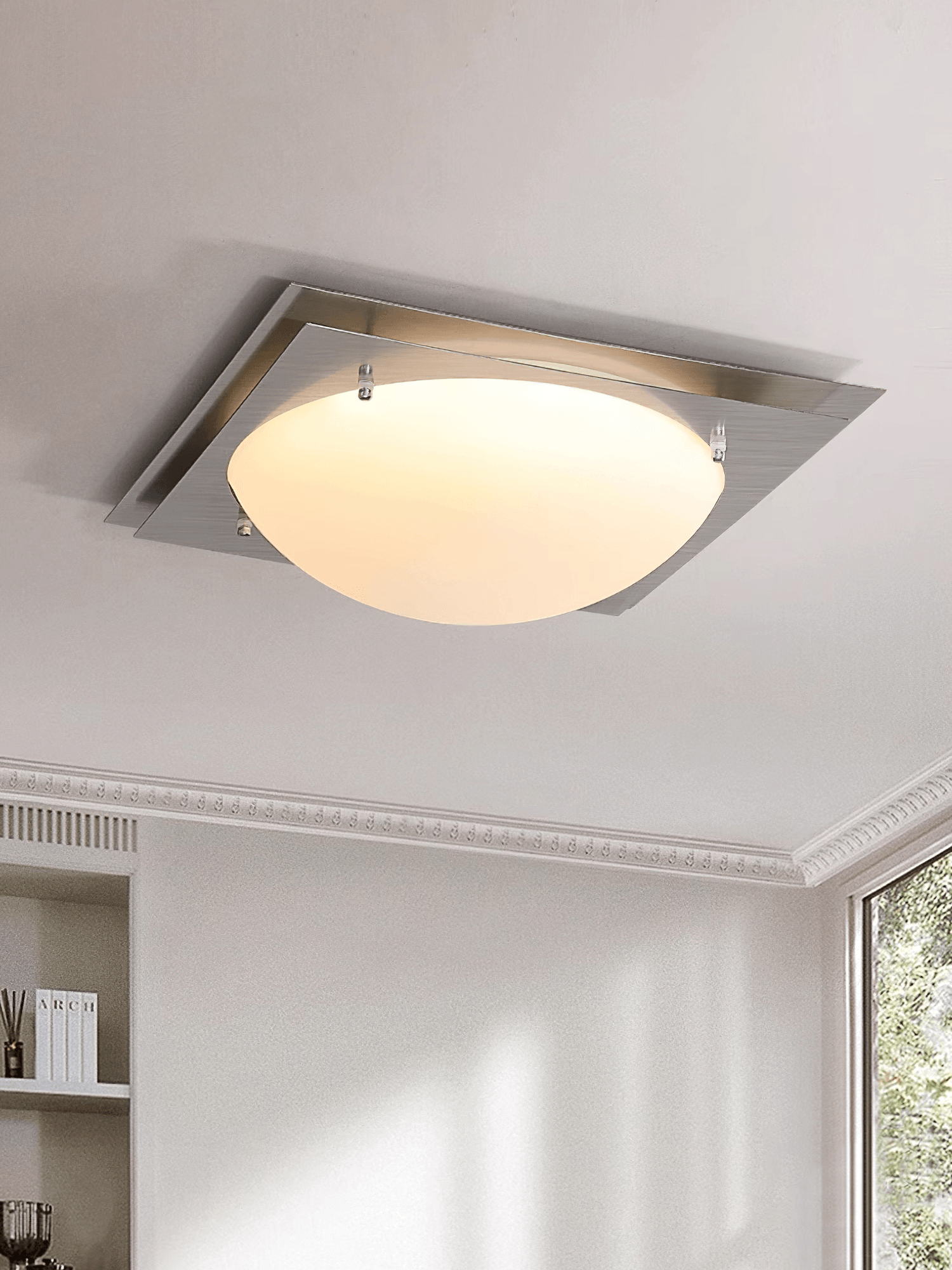 Edged Glass Ceiling Lamp - Cueteks