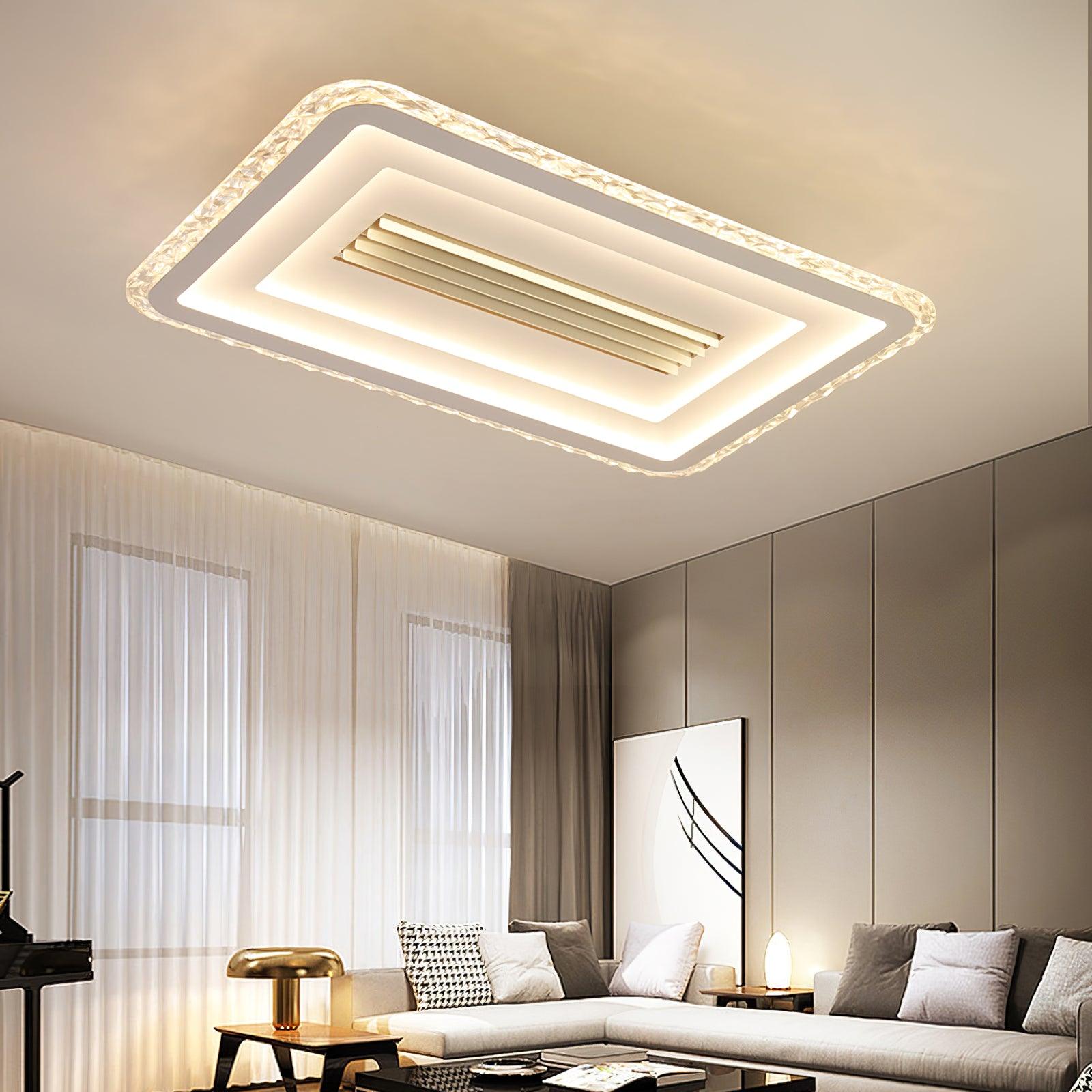 Acrylic Ultrathin Rectangle Ceiling Lamp - Cueteks